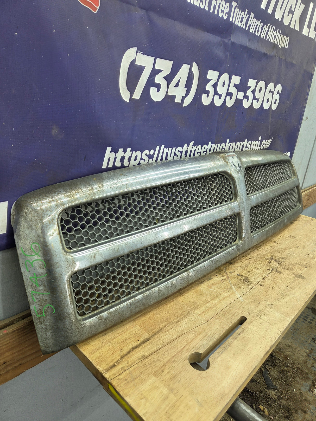 1994-2002 Dodge Ram 2nd Gen 1500 2500 3500 Chrome Grill OEM