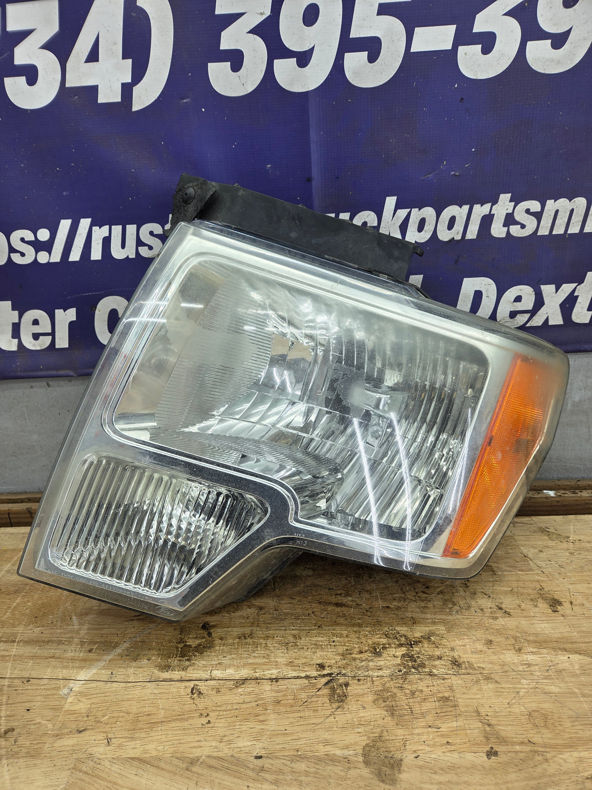 2009-2014 Ford F150 LH Driver Side Headlight Halogen - DL3Z13008B, DL3Z13008EC