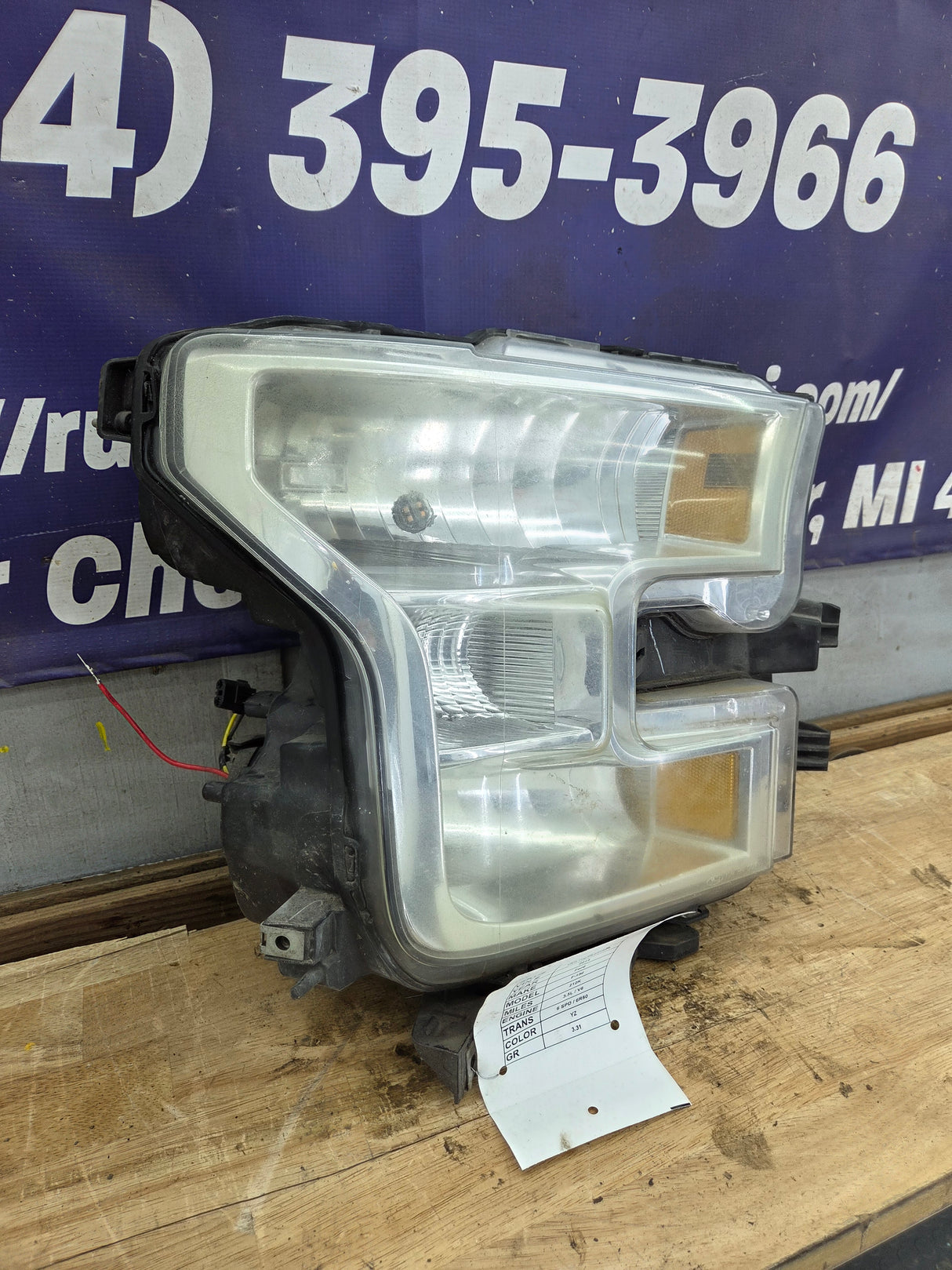 2015-2017 Ford F150 RH Passenger Side Headlight Halogen - FL3Z13008A-PFM