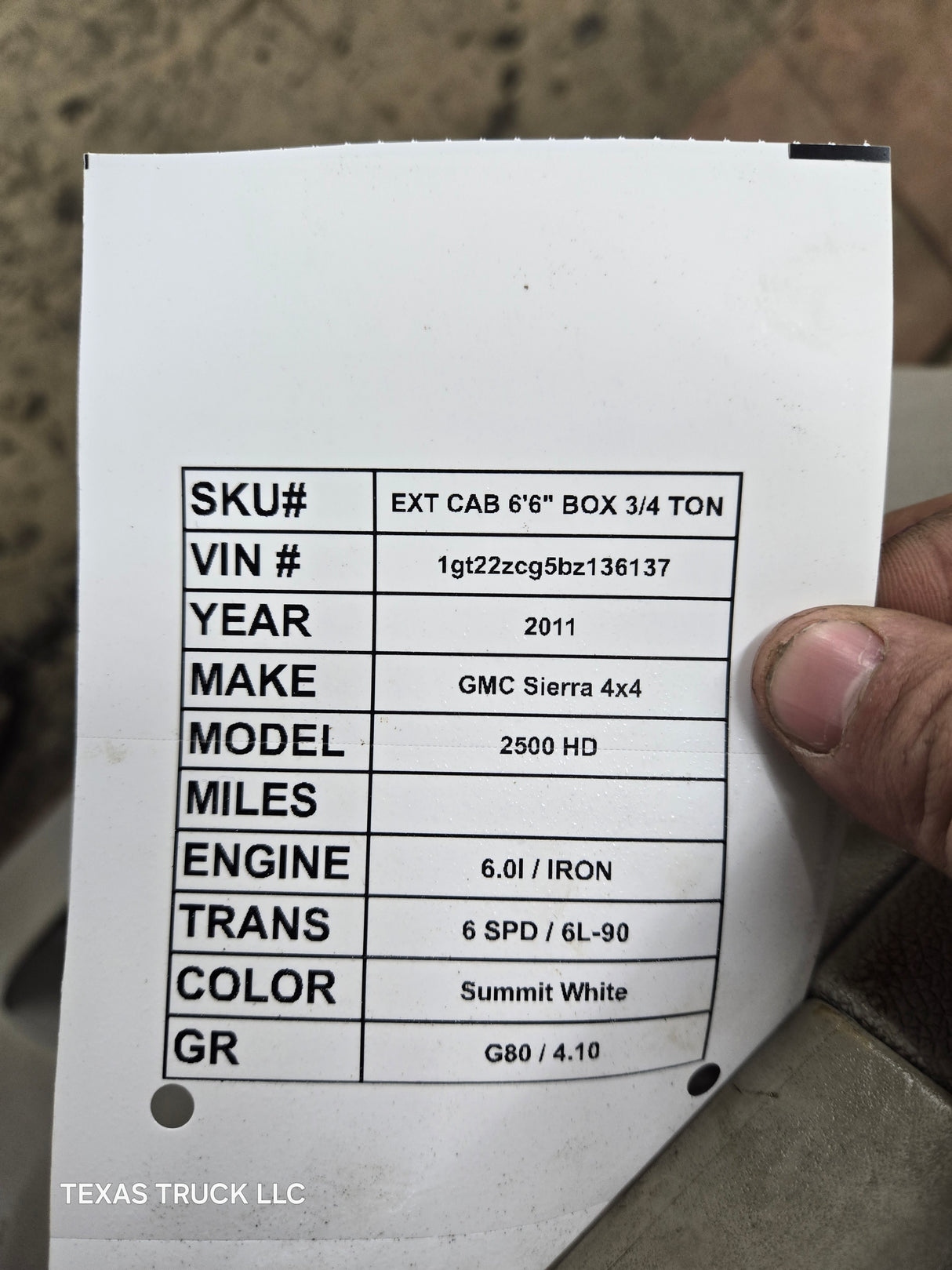 2007-2013 Chevrolet Silverado / GMC Sierra 1500 2500 3500 HD Driver Side Extended Cab LH Rear Door