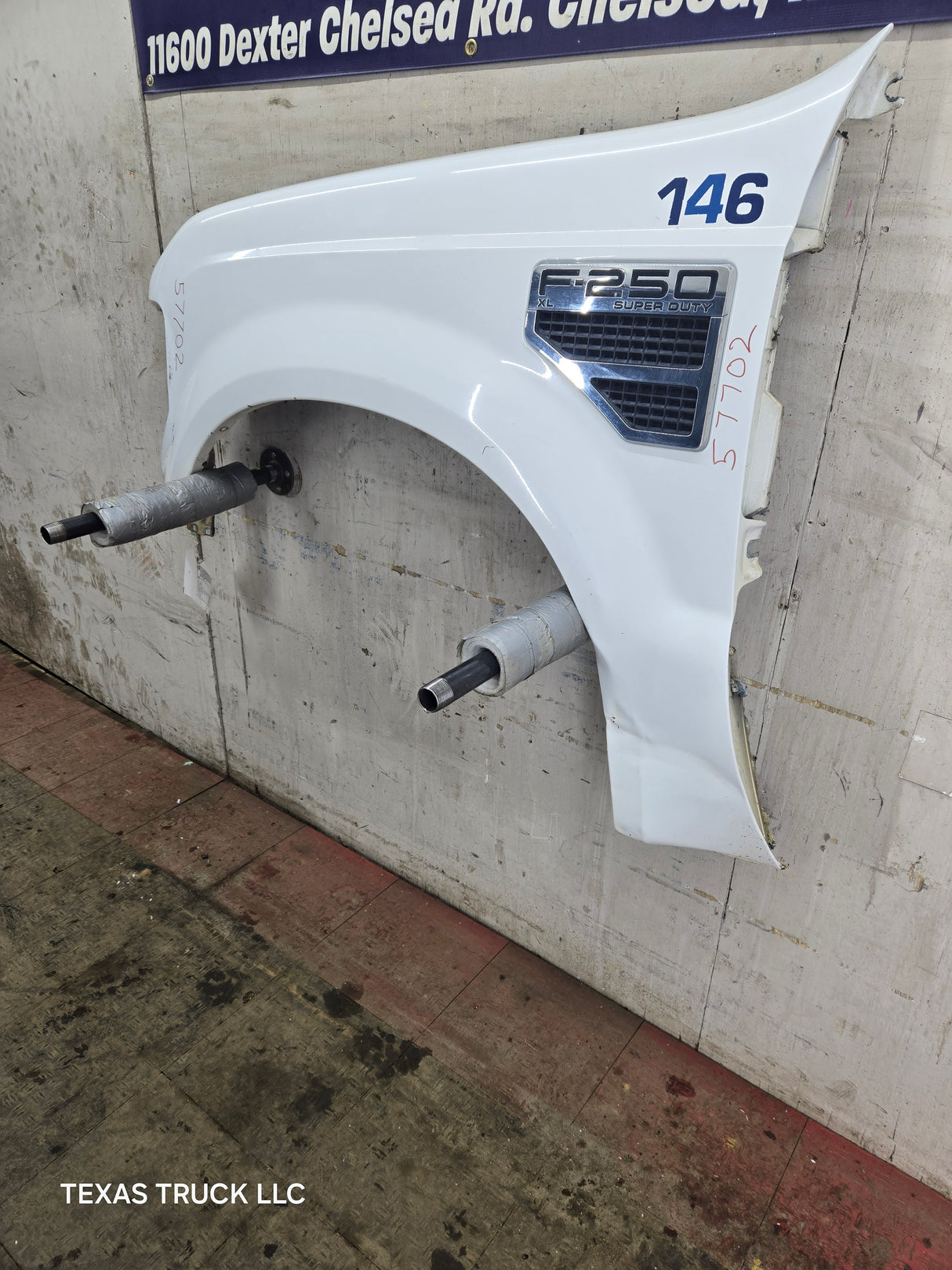 2008-2010 Ford Super Duty F250 F350 LH Driver Side Fender - Oxford White