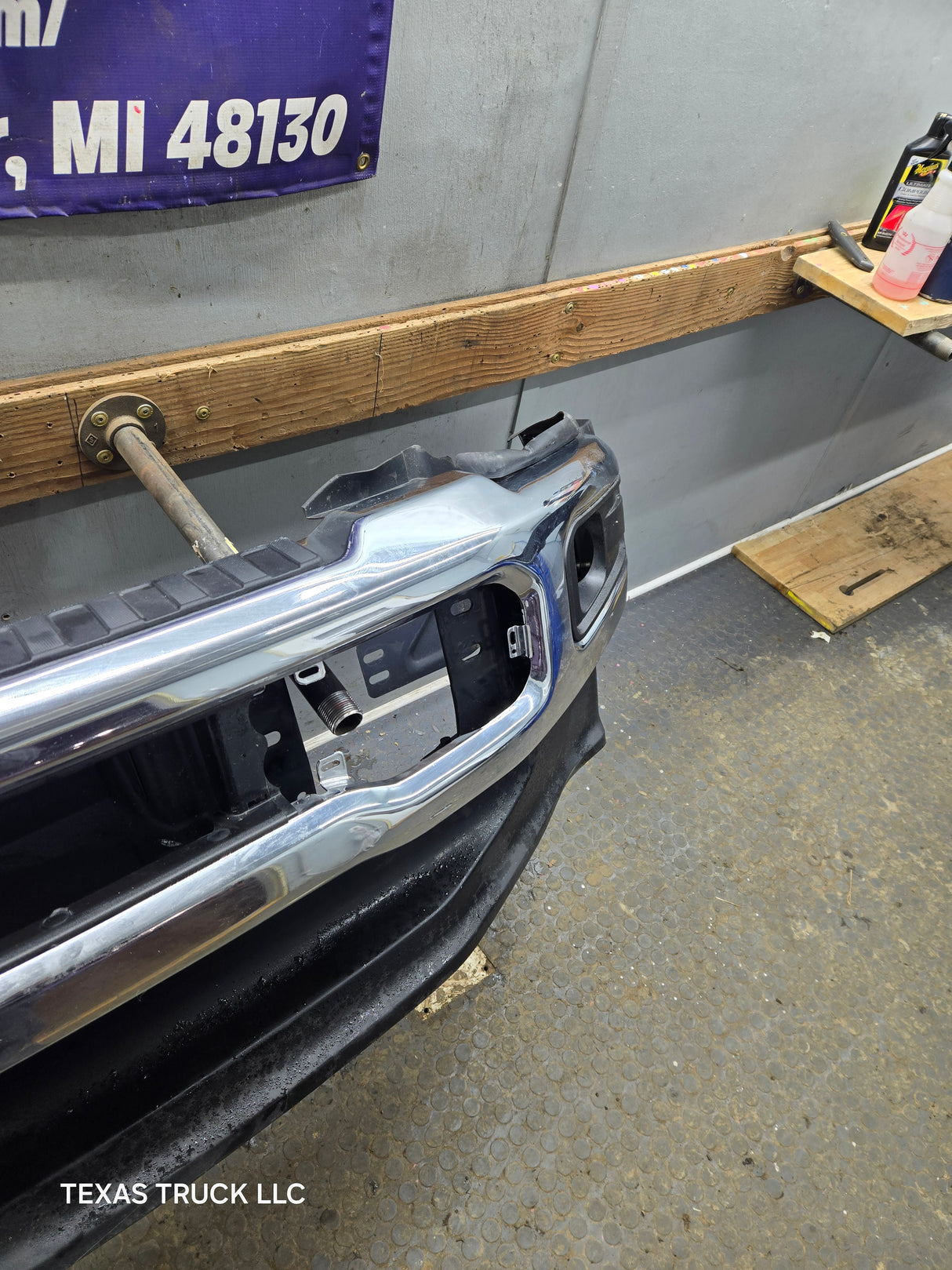 2023-2026 Ford Super Duty F450 F550 Chrome Front Bumper
