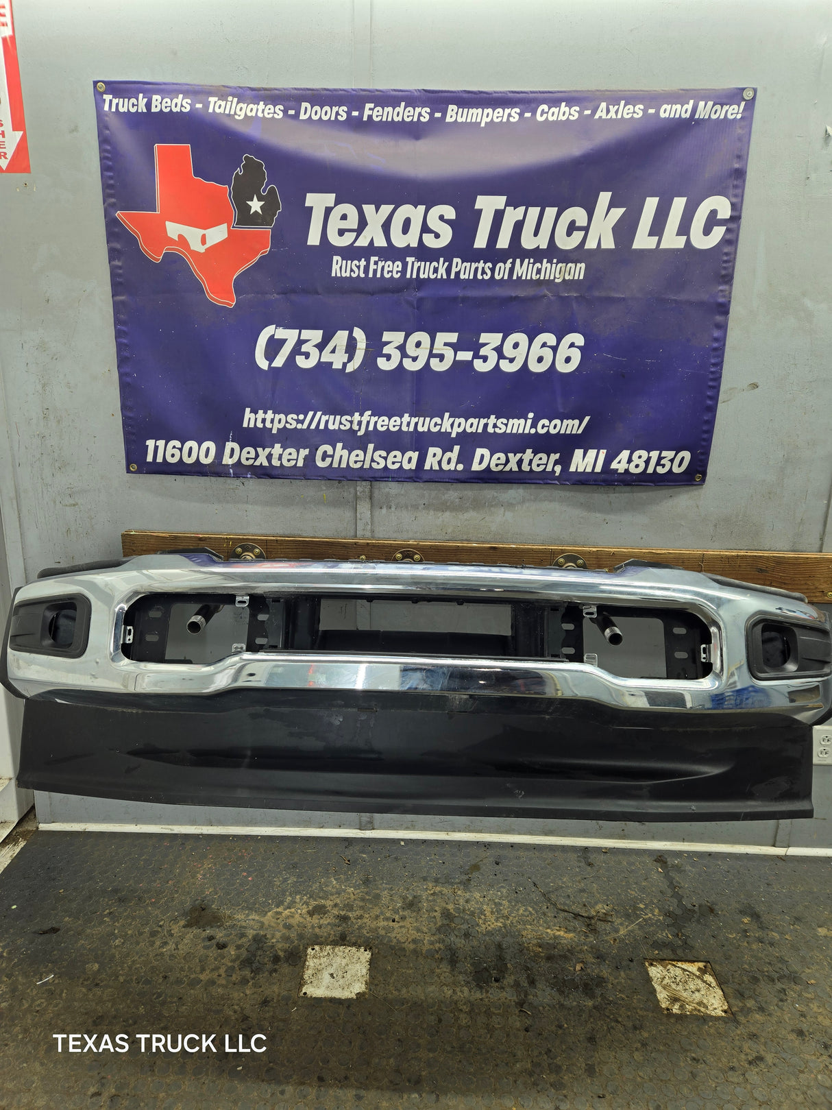 2023-2026 Ford Super Duty F450 F550 Chrome Front Bumper