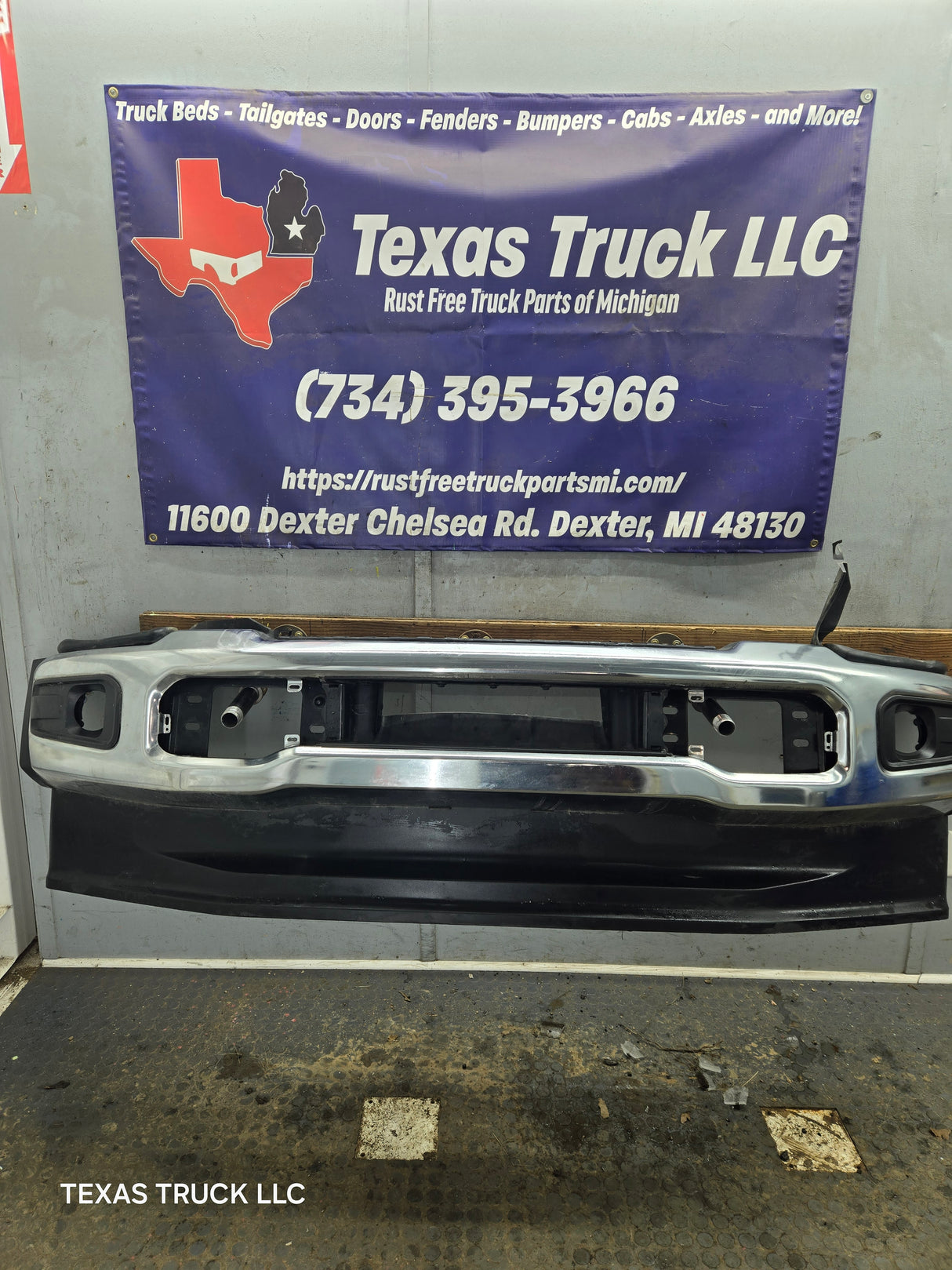 2023-2026 Ford Super Duty F450 F550 Chrome Front Bumper