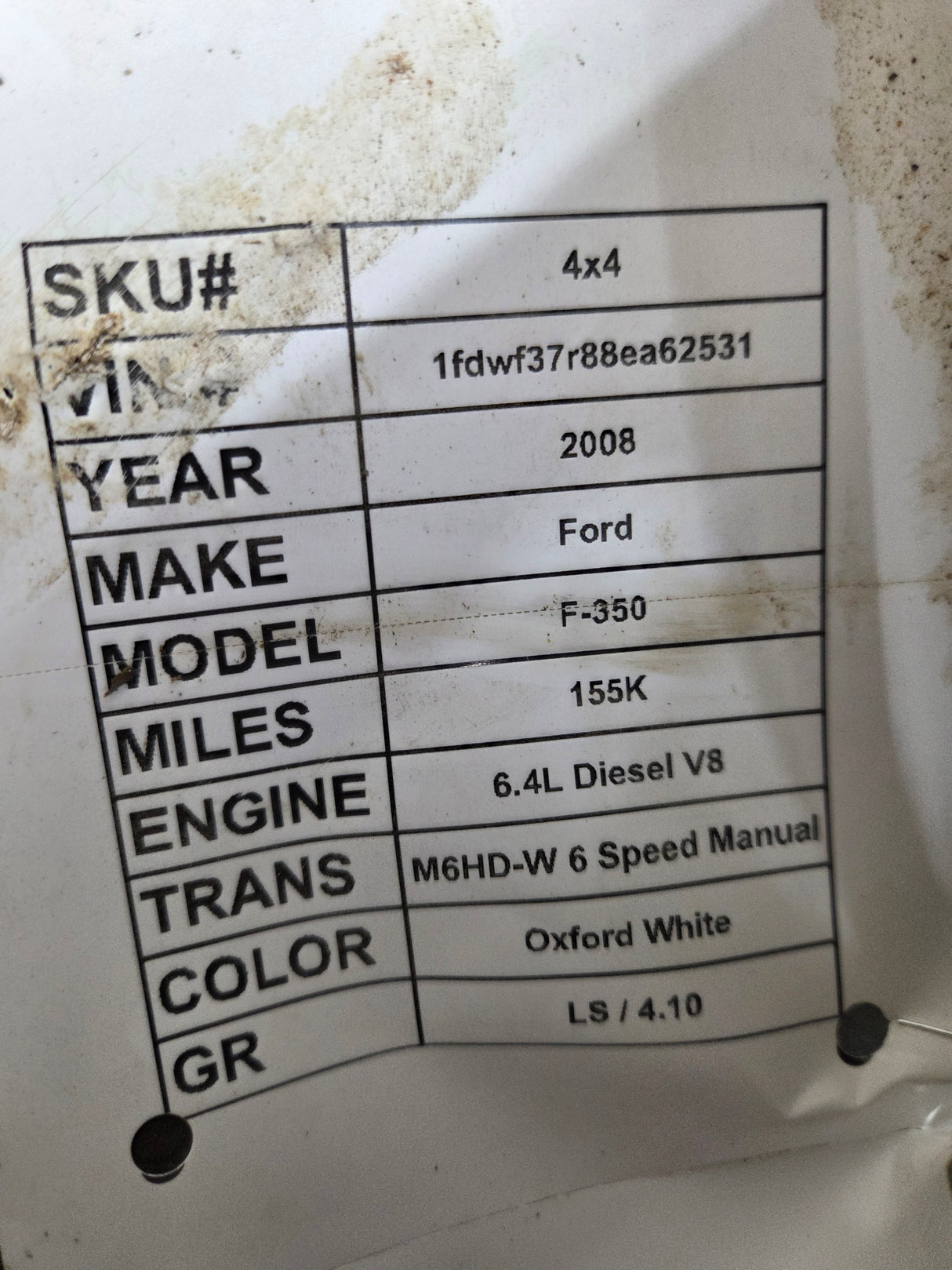 2003-2010 5R110 Ford Super Duty Transfer Case Manual Floor Shift F250 F350 F450 F550 155k miles
