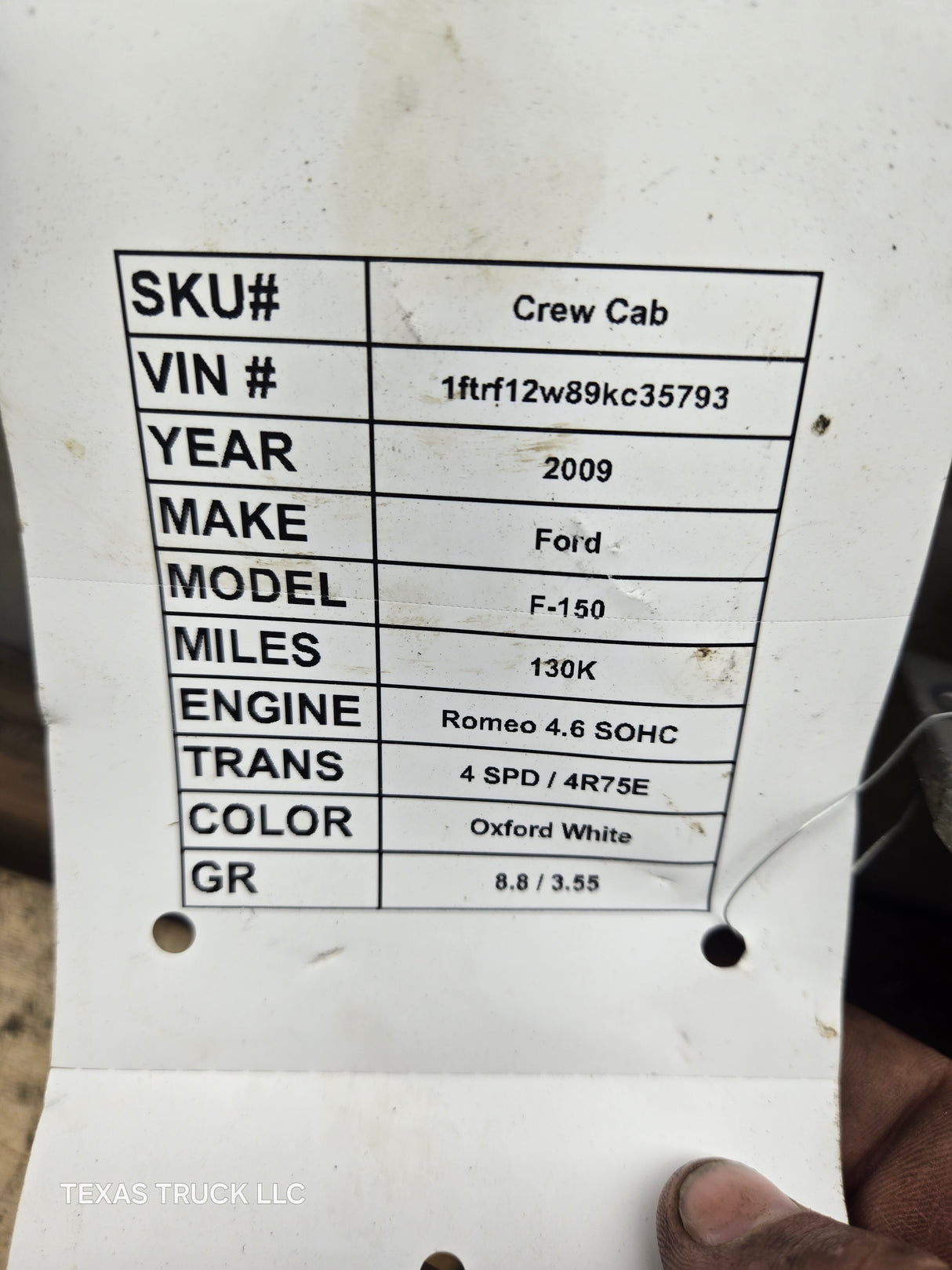 2009Ford F150 4.6L PCM XFJ2 / 9L3A-12A650-BFC