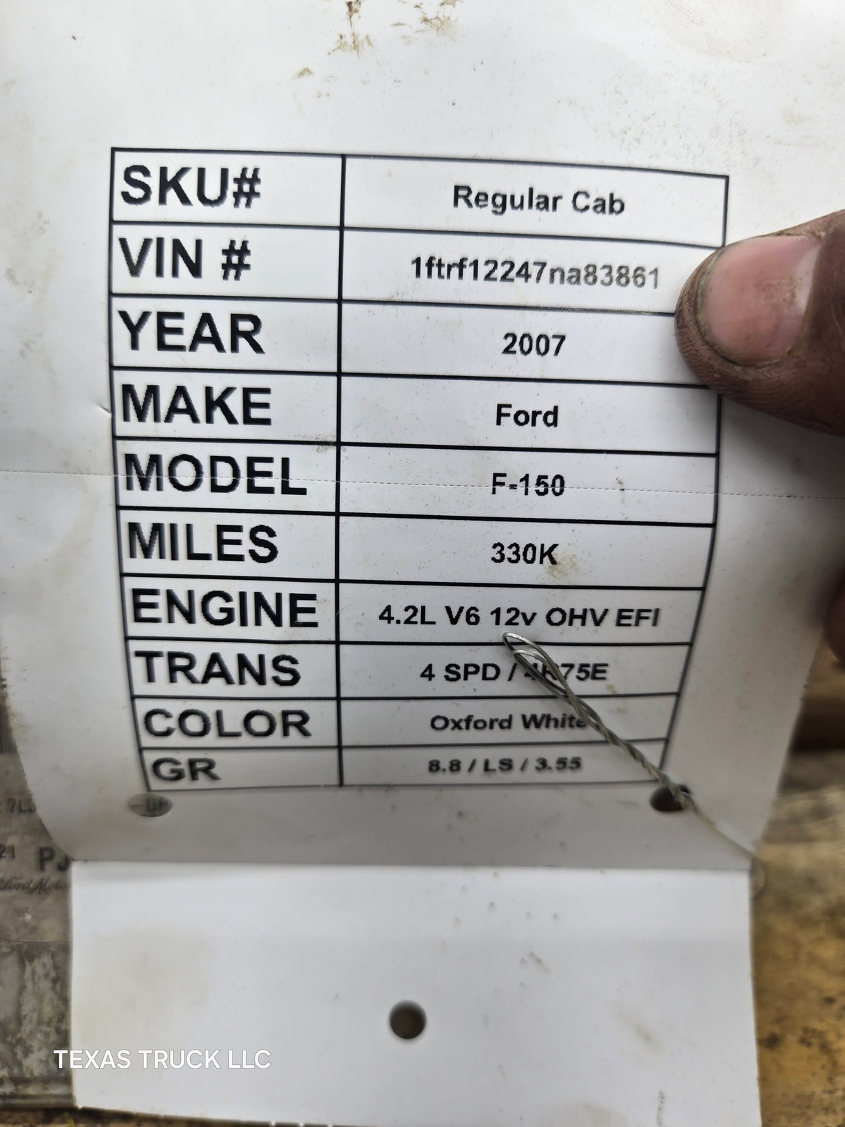 2007-2008 Ford F150 4.2L PCM PJP2 / 7L3A-12A650-GPC
