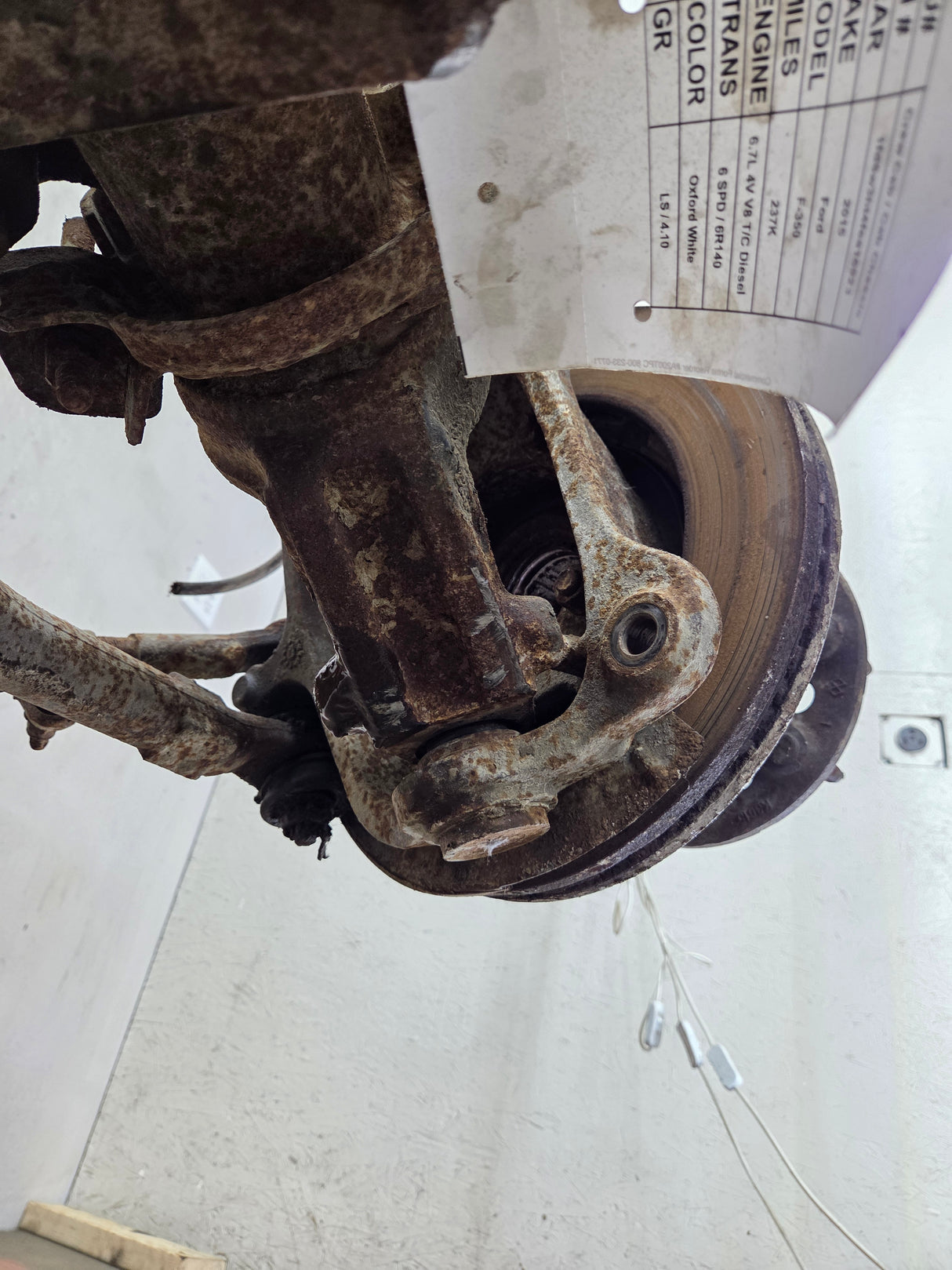 2013-2016 Ford Super Duty F350 Dually FRONT Axle 4.10 Gear Ratio 237k miles
