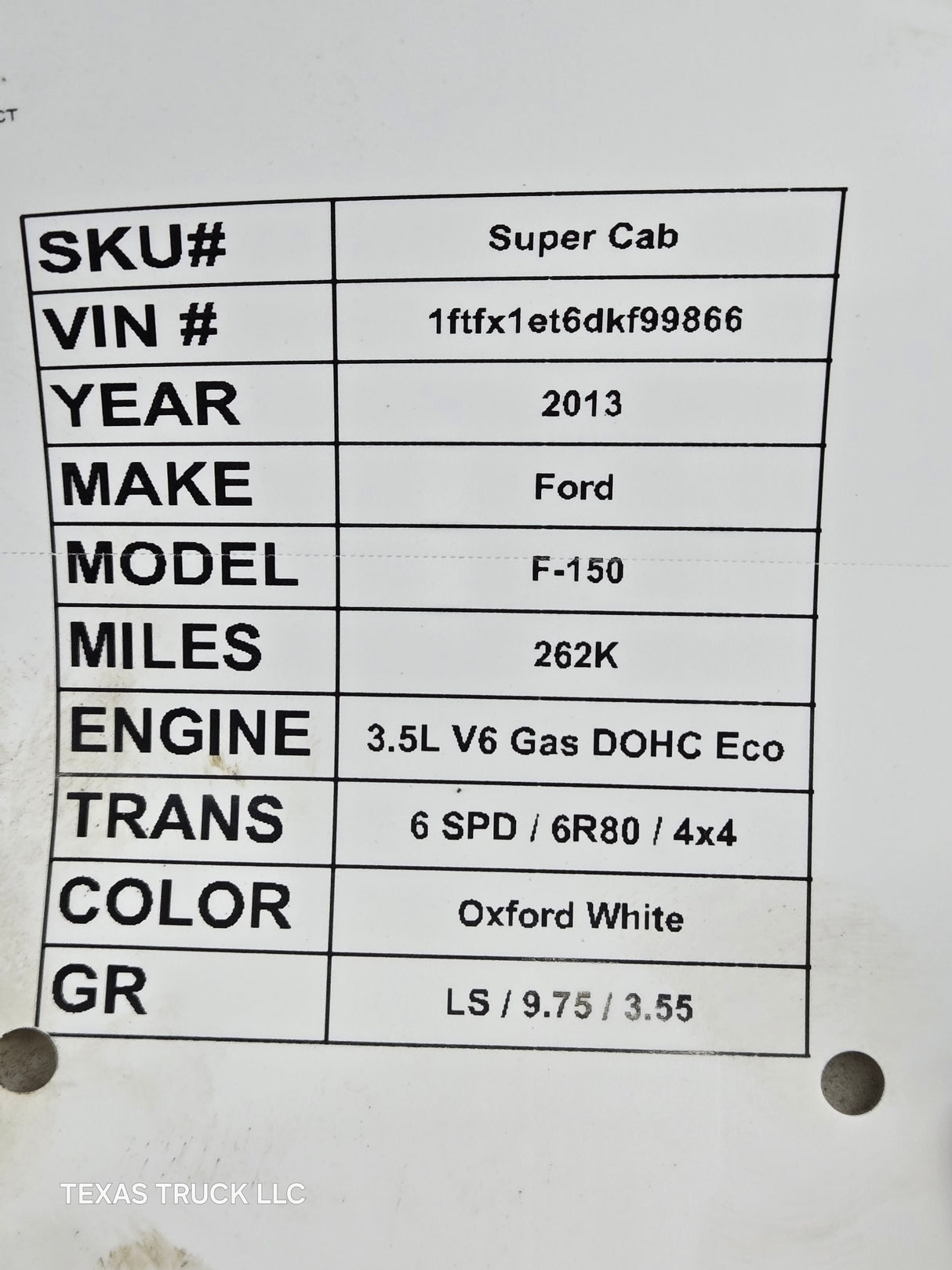 2009-2014 Ford F150 Hood