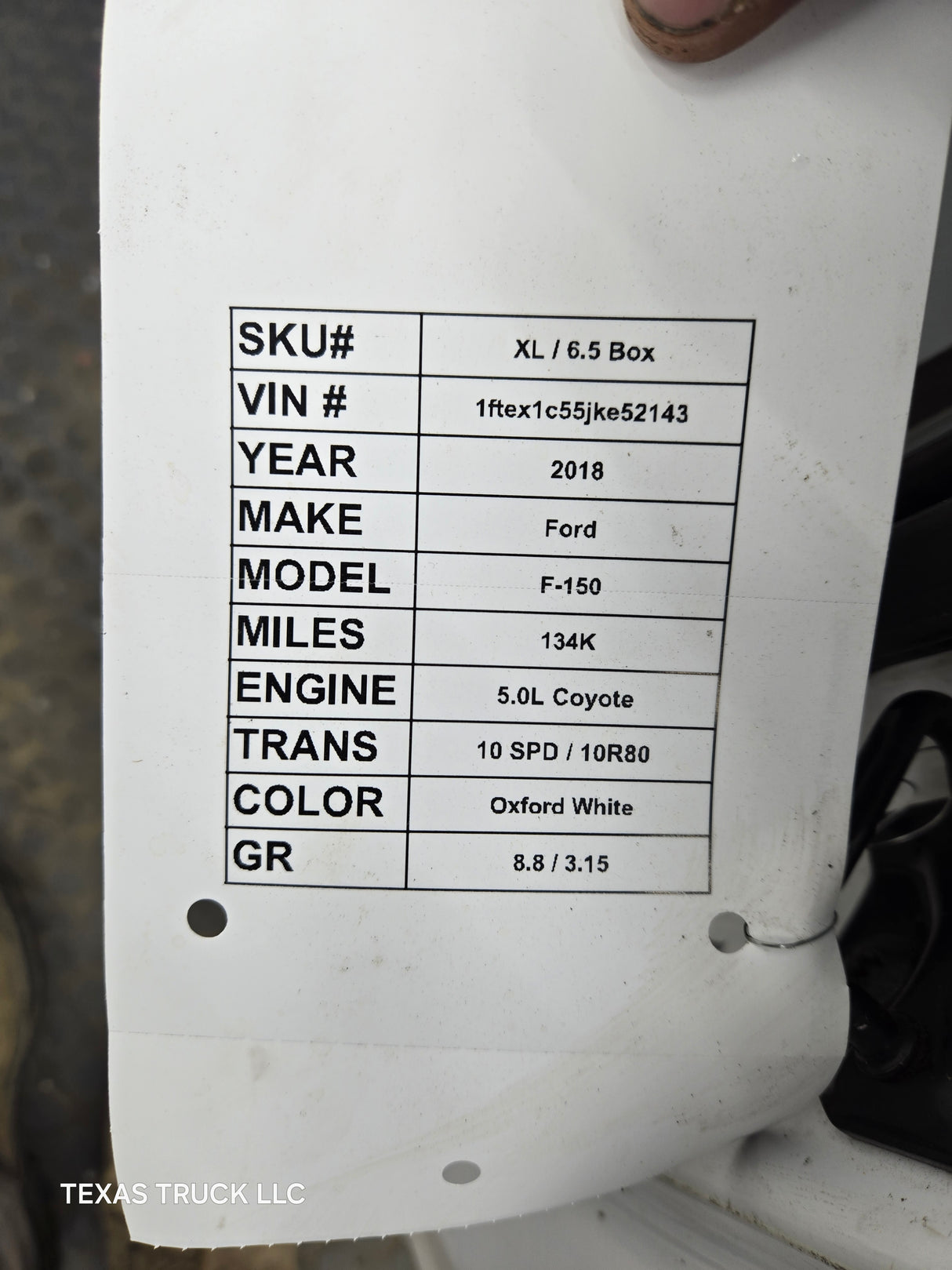 2015-2022 Ford F150 / Super Duty Extended Cab Driver Rear Door LH F250 F350 F450 F550