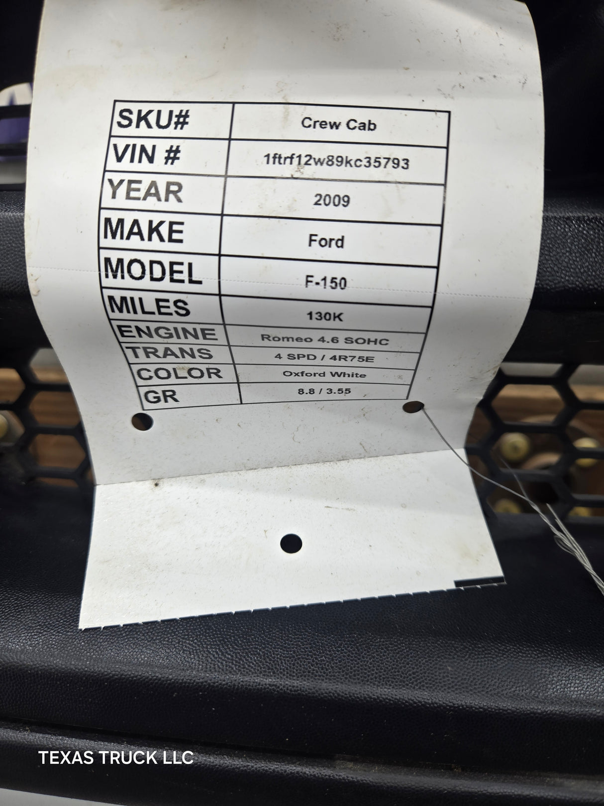 2004-2008 Ford F150 Grill XL - Black *DAMAGE