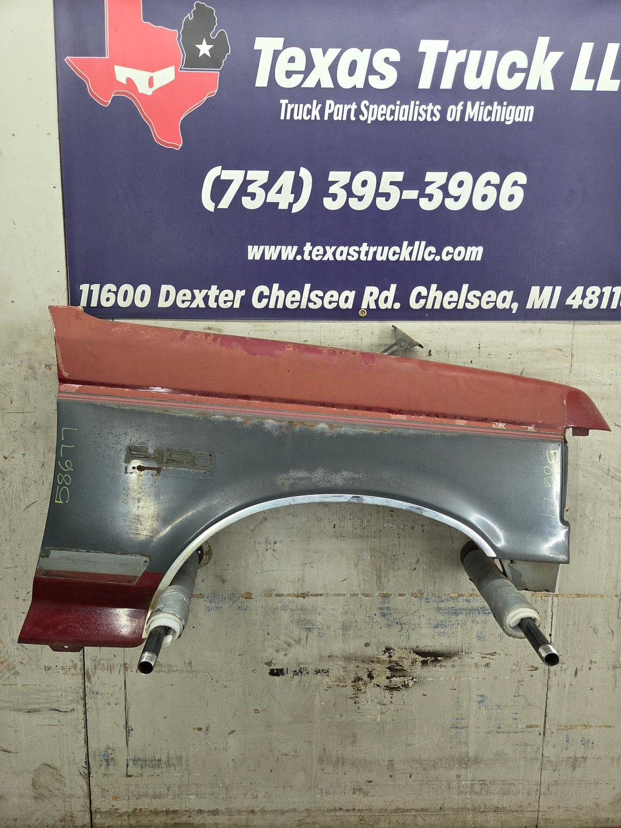 1987-1991 Ford F-150 F-250 F-350 F-450 F-550 PASSENGER FENDER