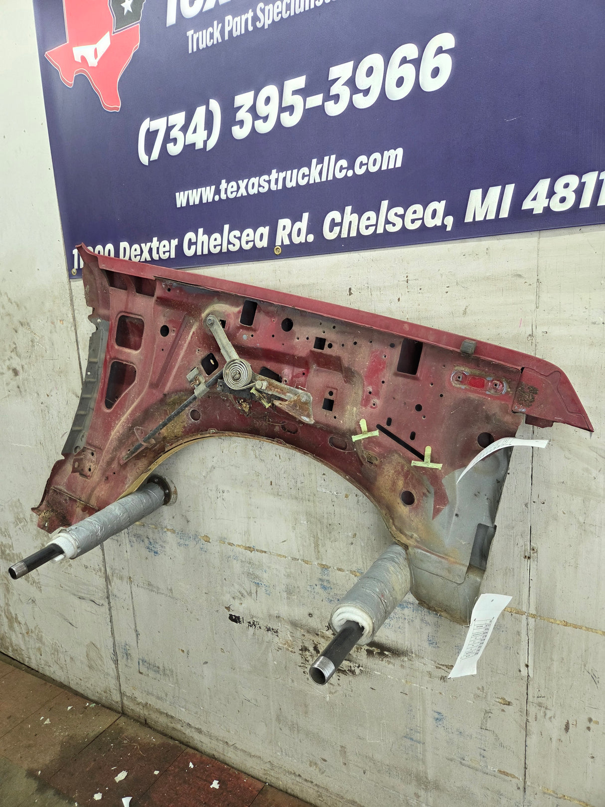1987-1991 Ford F-150 F-250 F-350 F-450 F-550 DRIVER FENDER