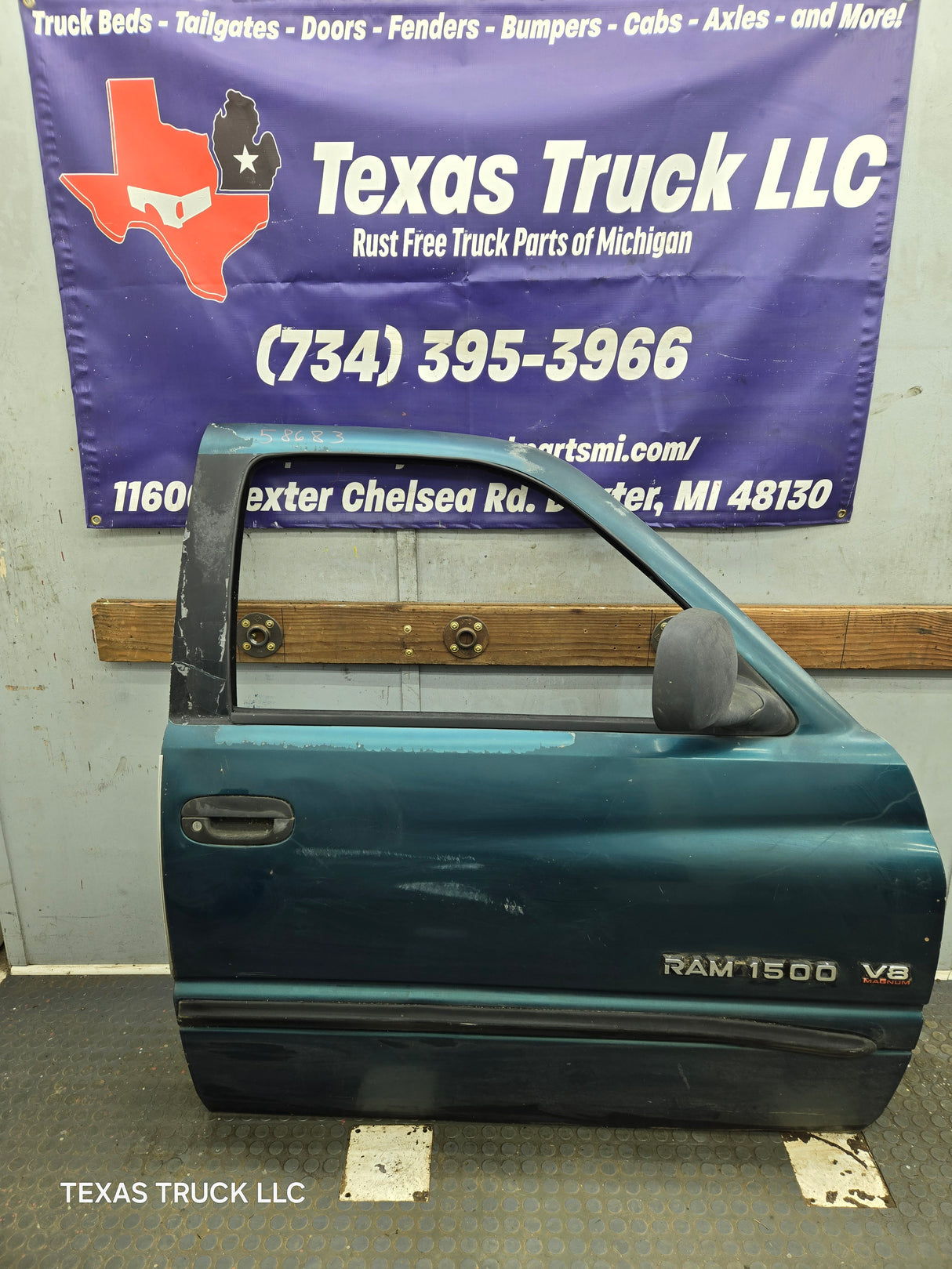 1994-2002 Dodge Ram 2nd Gen Quad Cab 4 Door Square Corner RH Passenger Door