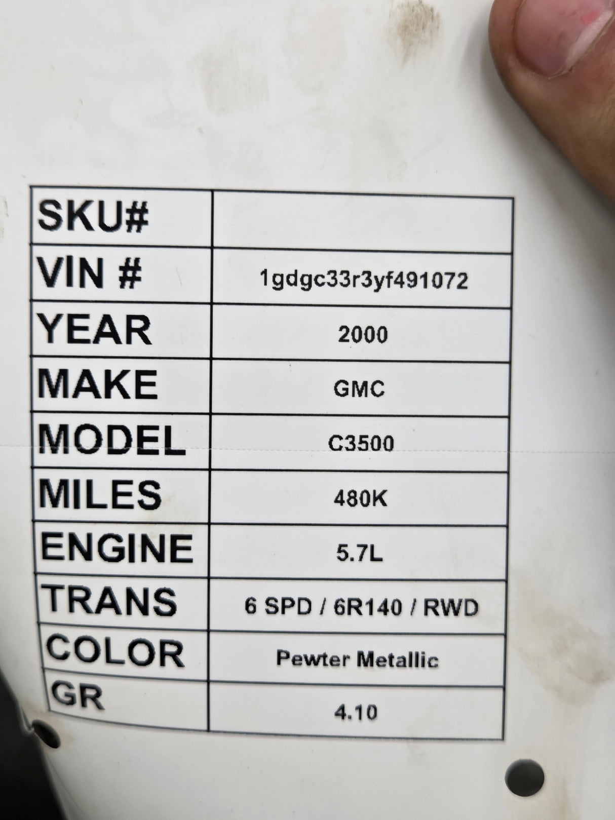 1988-2000 Chevrolet Silverado GMC Sierra Crew Cab