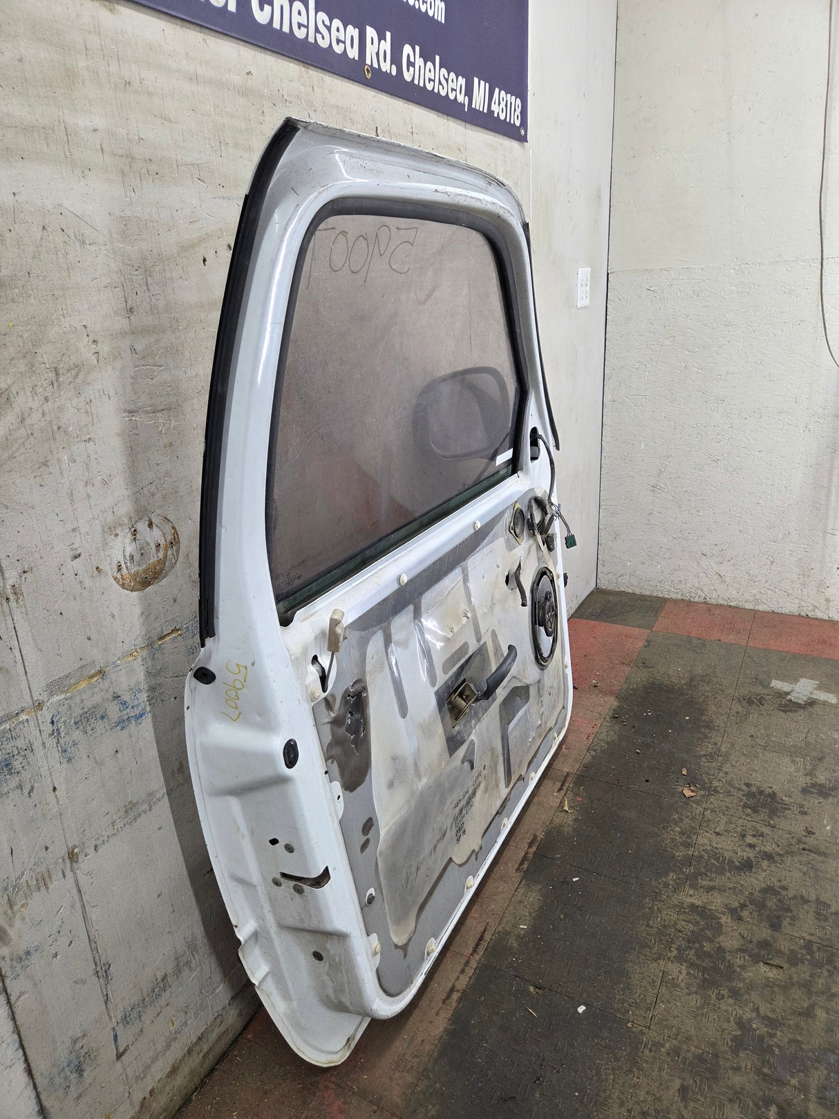 1994-2002 Dodge Ram 2nd Gen LH Driver Side Front Regular Cab / 2 door Extended Cab Door 1500 2500 3500 ROUND CORNER - White