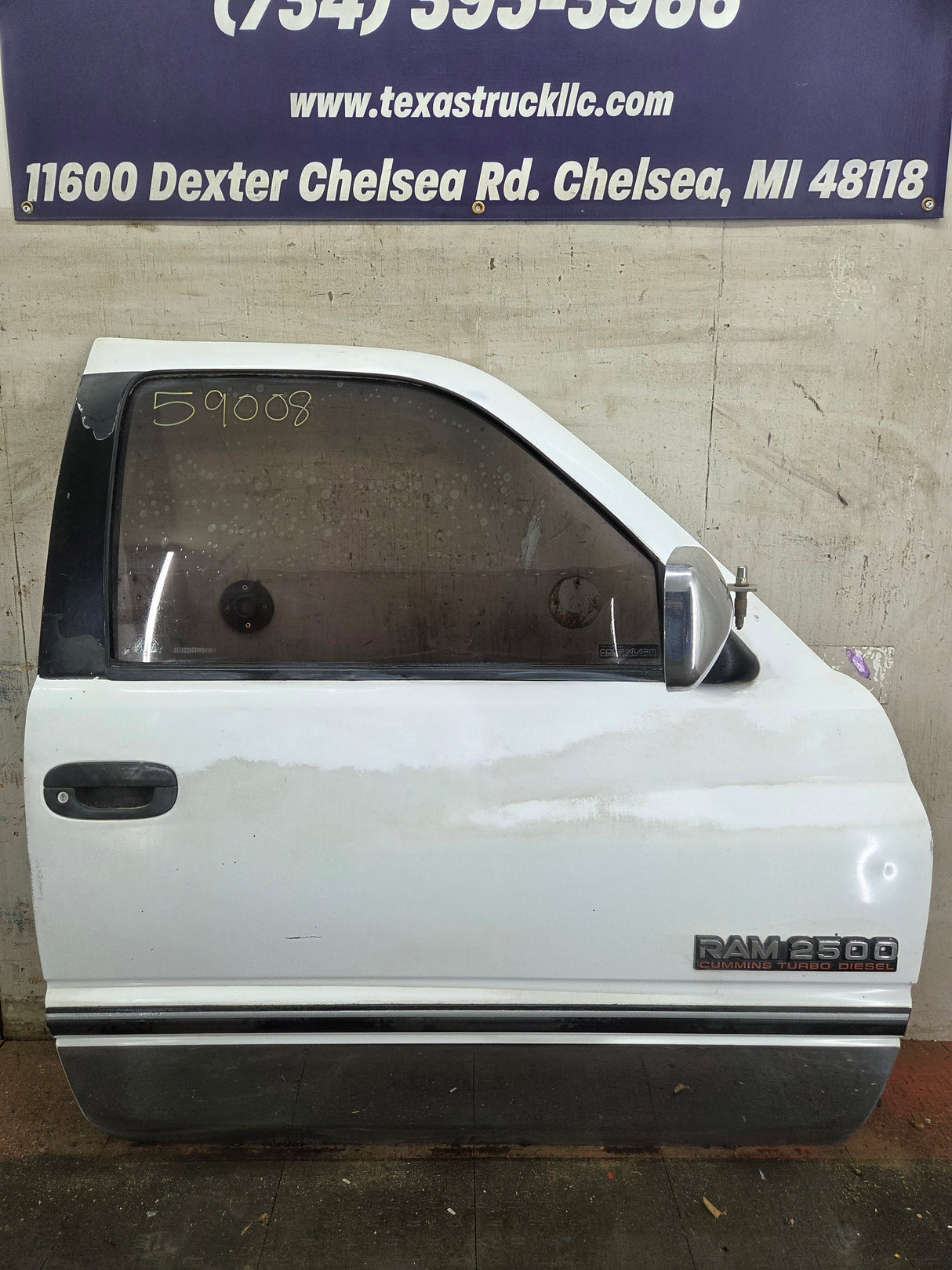 1994-2002 Dodge Ram 2nd Gen RH Passenger Side Front Door Regular Cab / 2 Door Ext Cab 1500 2500 3500 ROUND CORNER
