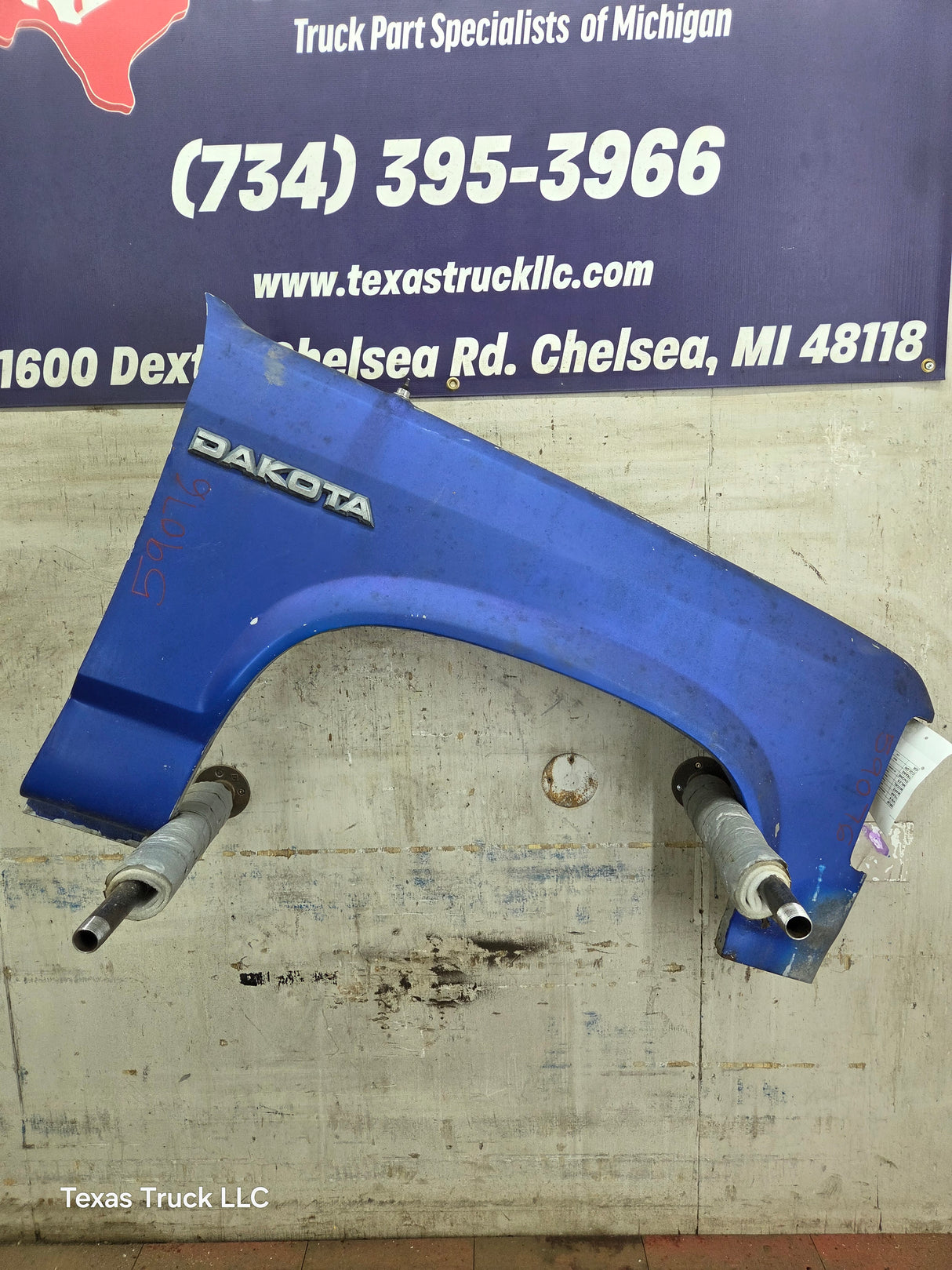 1987-1996 Dodge Dakota RH Passenger Side Front Fender