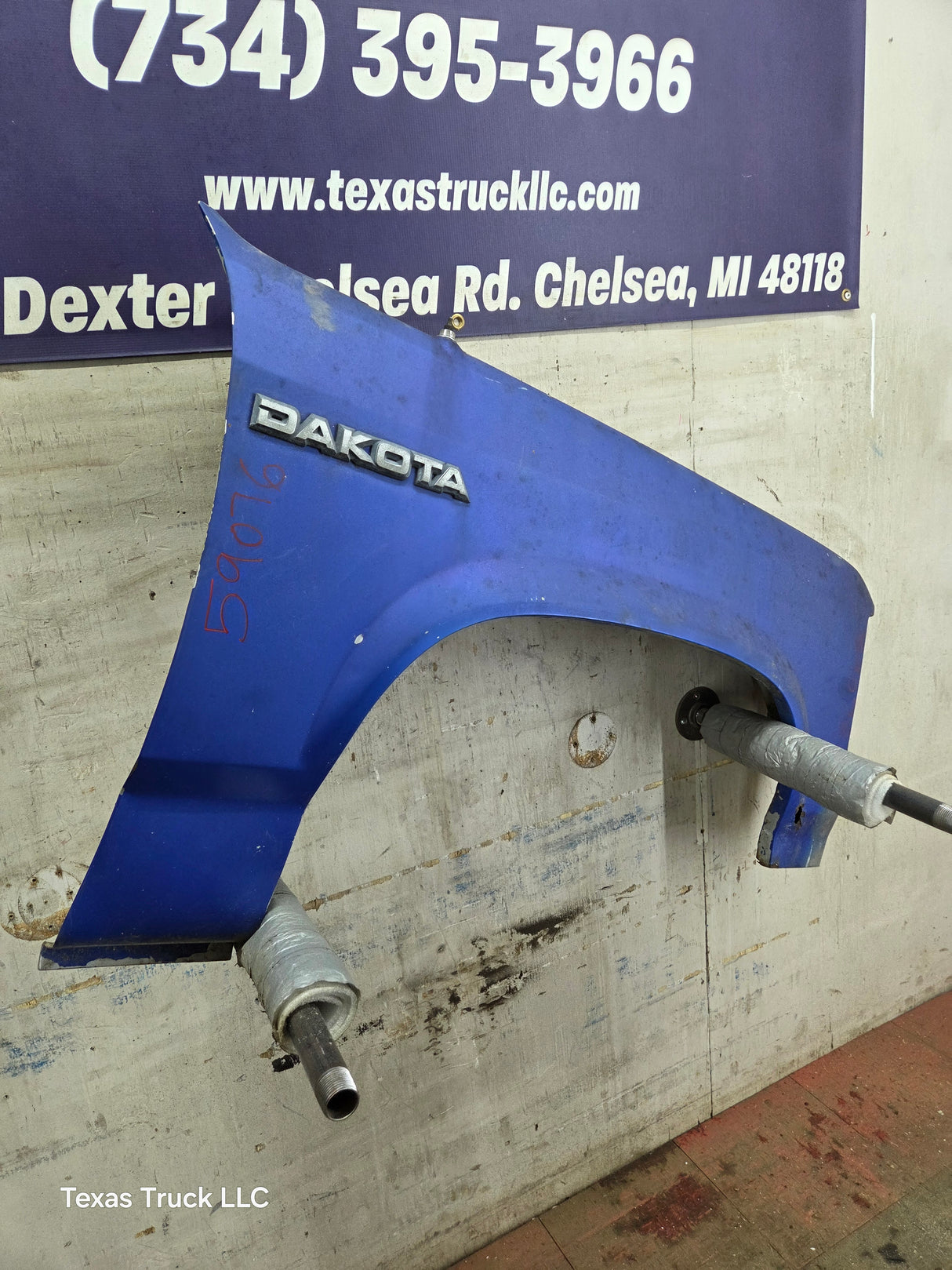 1987-1996 Dodge Dakota RH Passenger Side Front Fender