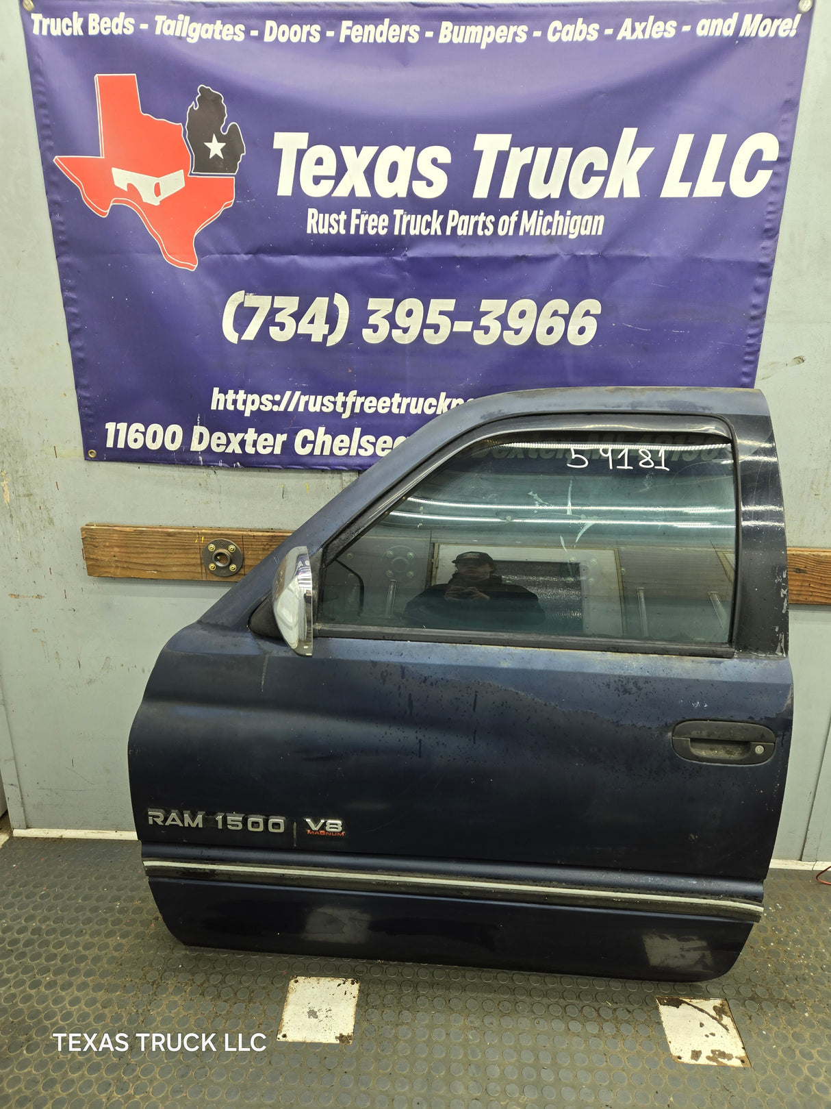 1994-2002 Dodge Ram 2nd Gen LH Driver Side Front Door Regular Cab / 2 Door Ext Cab 1500 2500 3500 ROUND CORNER