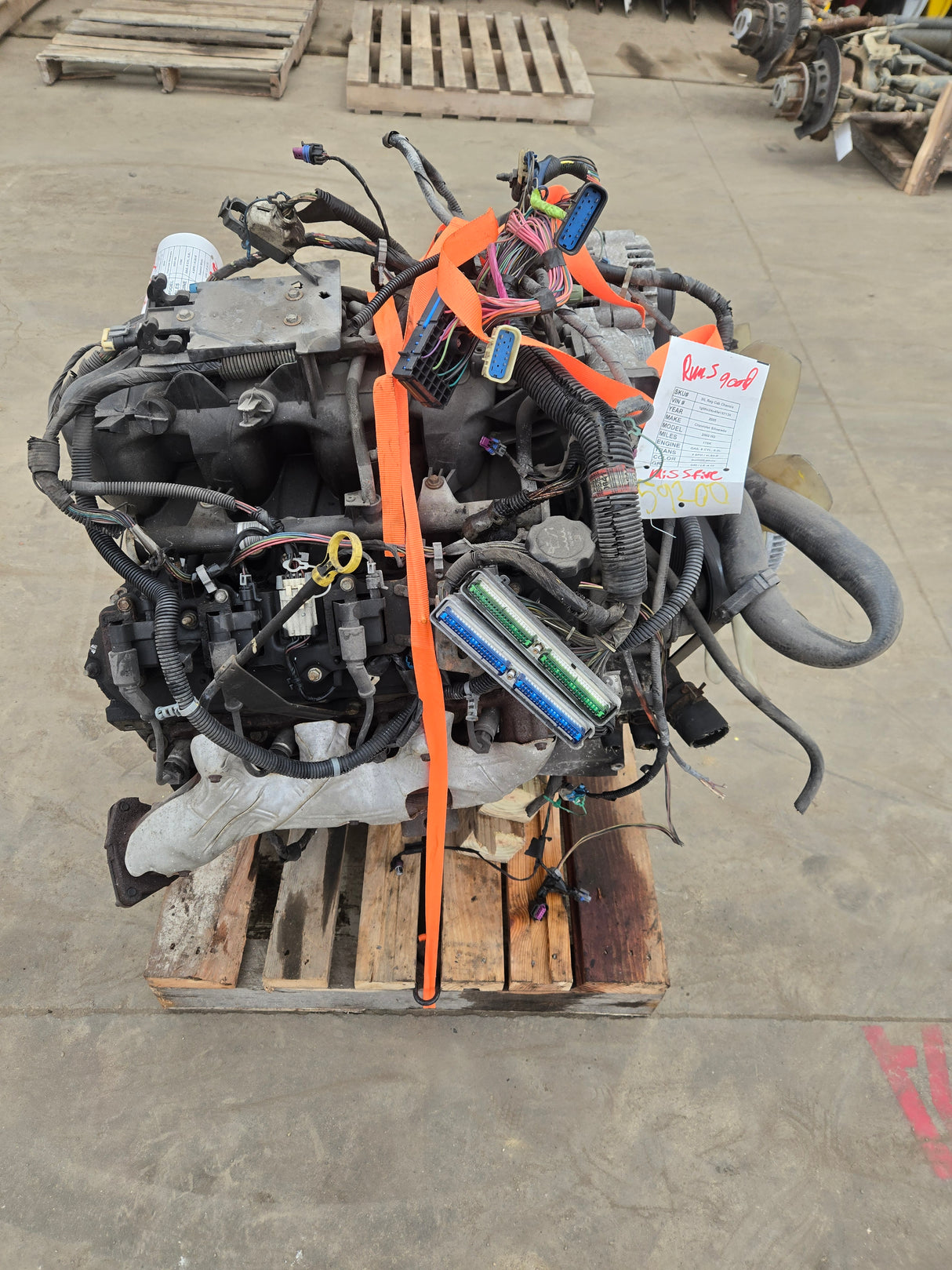 2005 Chevrolet GMC 2500 3500HD 6.0L Engine LS Vortec Gas Engine Runs Missfire 178k Miles