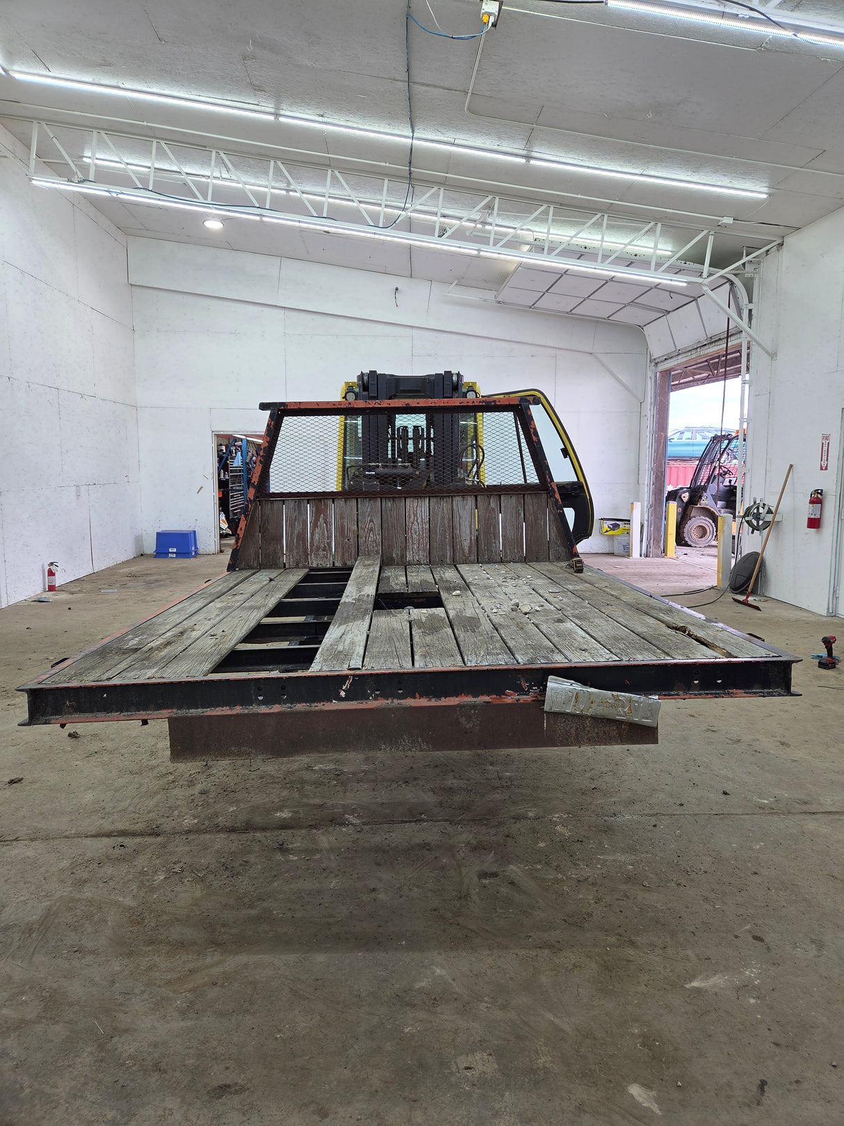 8.5' Steel Pickup Truck Single Rear Wheel Utility Flatbed Universal