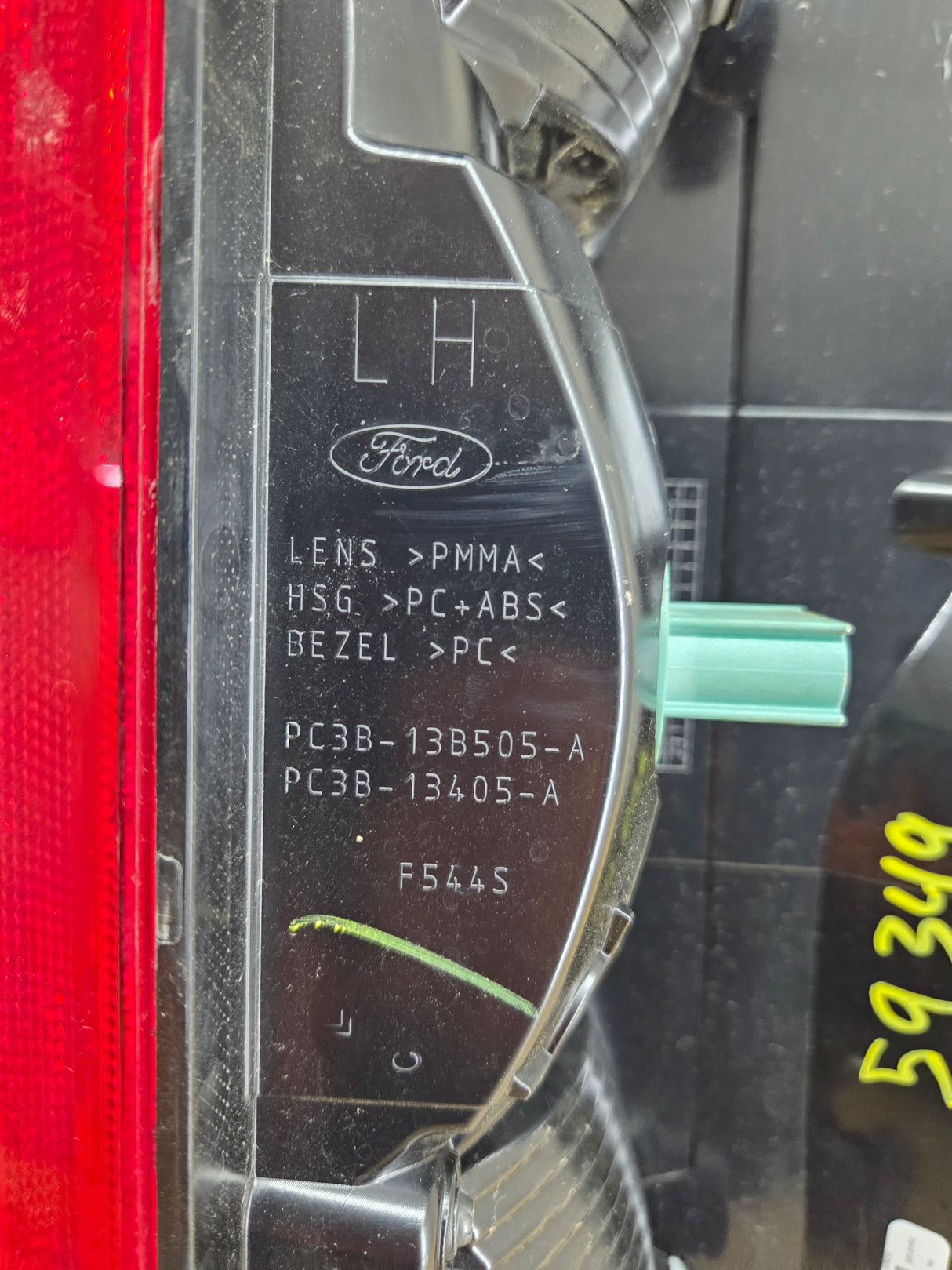 2023-2026 Ford Super Duty Driver Side Tail Light PC3B-13B505-AG F250 F350 F450 F550