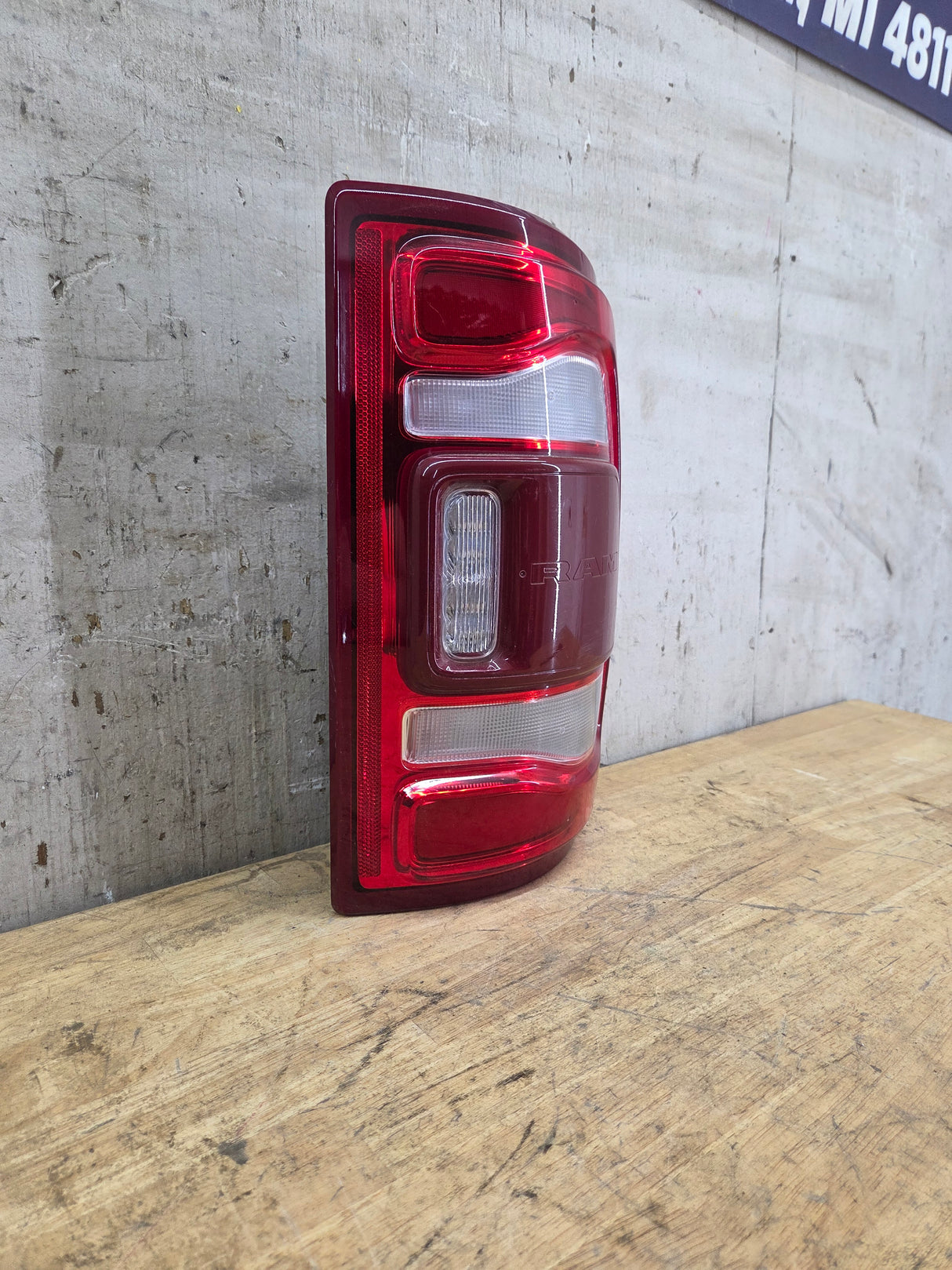 2019-2024 Dodge Ram Passenger Side LED Tail Light W/O BSS 68361716AD 2500 3500