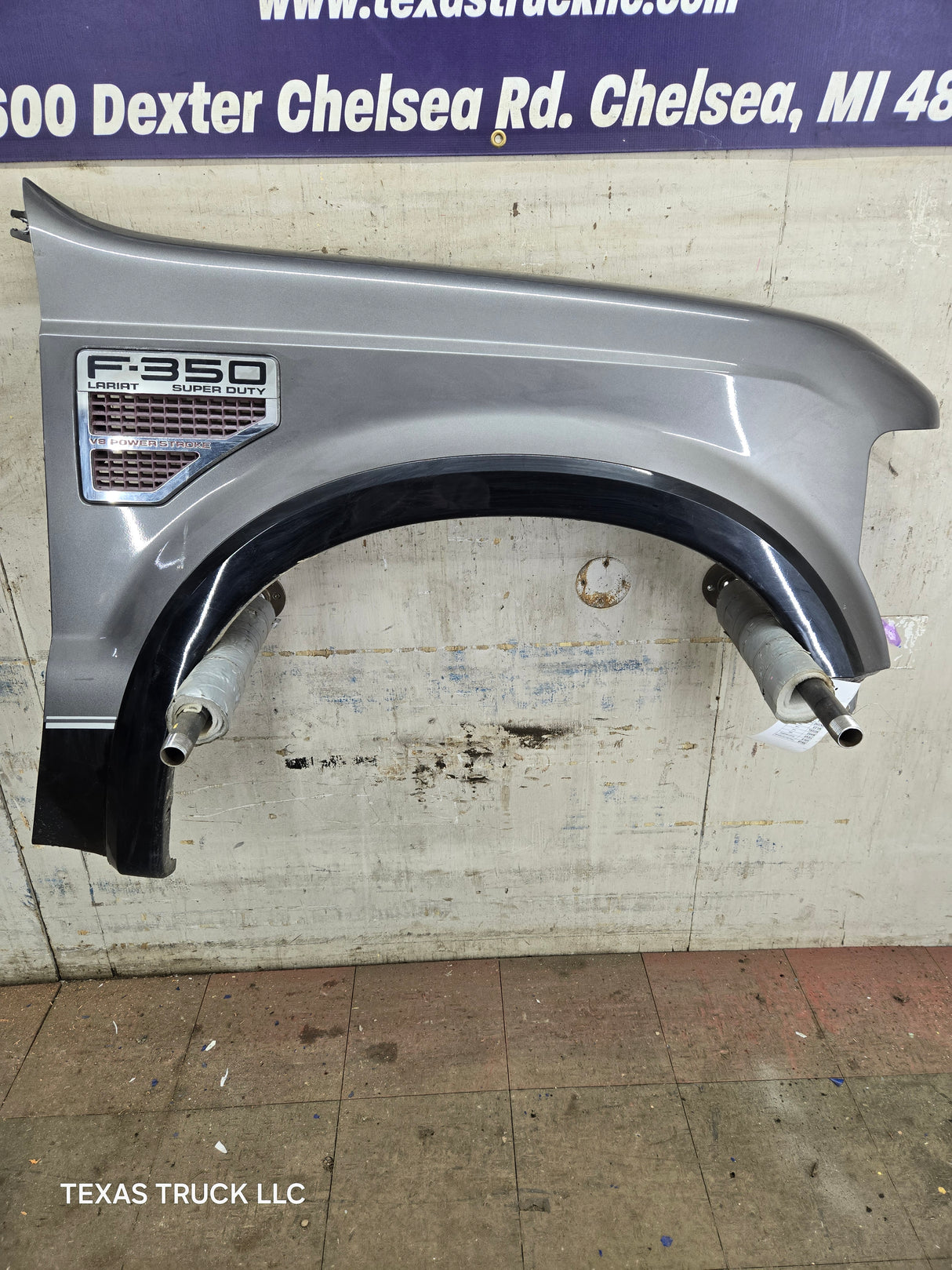 2008-2010 Ford Super Duty F250 F350 RH Passenger Side Fender - Dark Shadow Gray