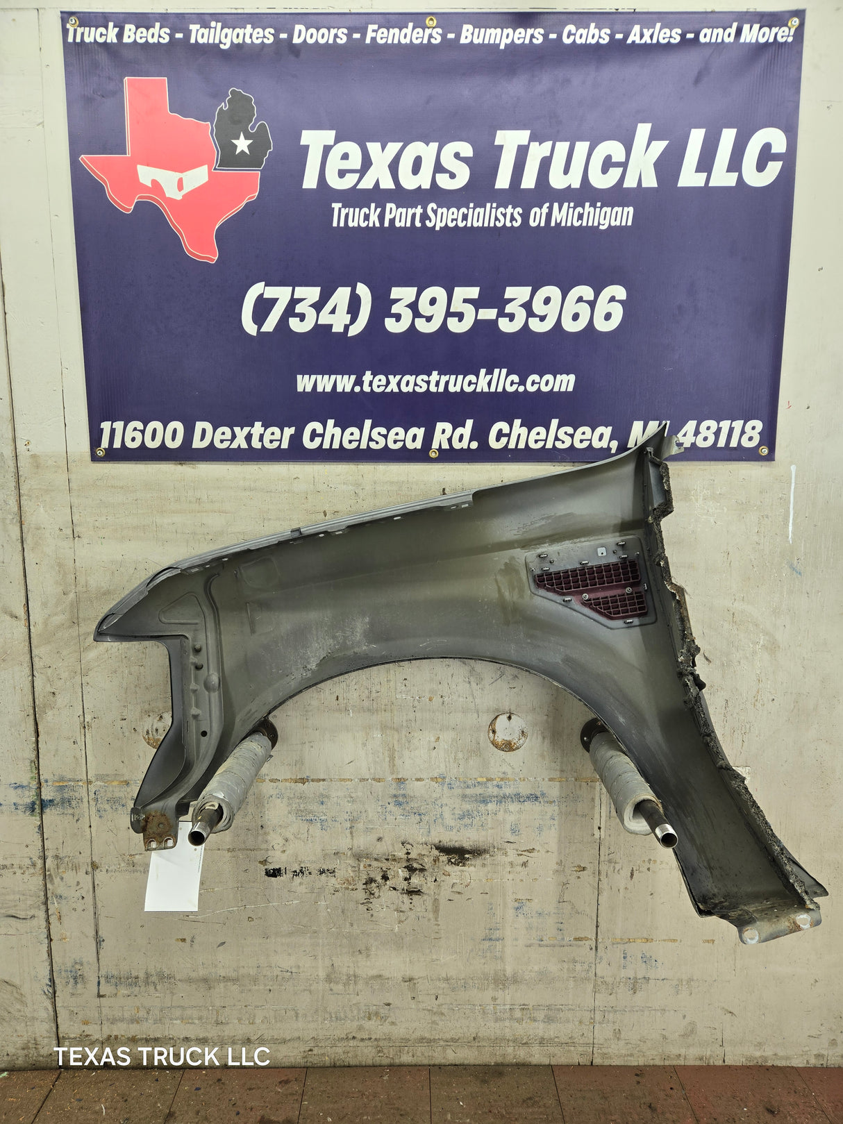 2008-2010 Ford Super Duty F250 F350 RH Passenger Side Fender - Dark Shadow Gray