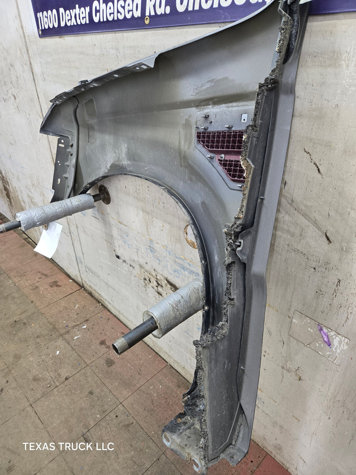 2008-2010 Ford Super Duty F250 F350 RH Passenger Side Fender - Dark Shadow Gray