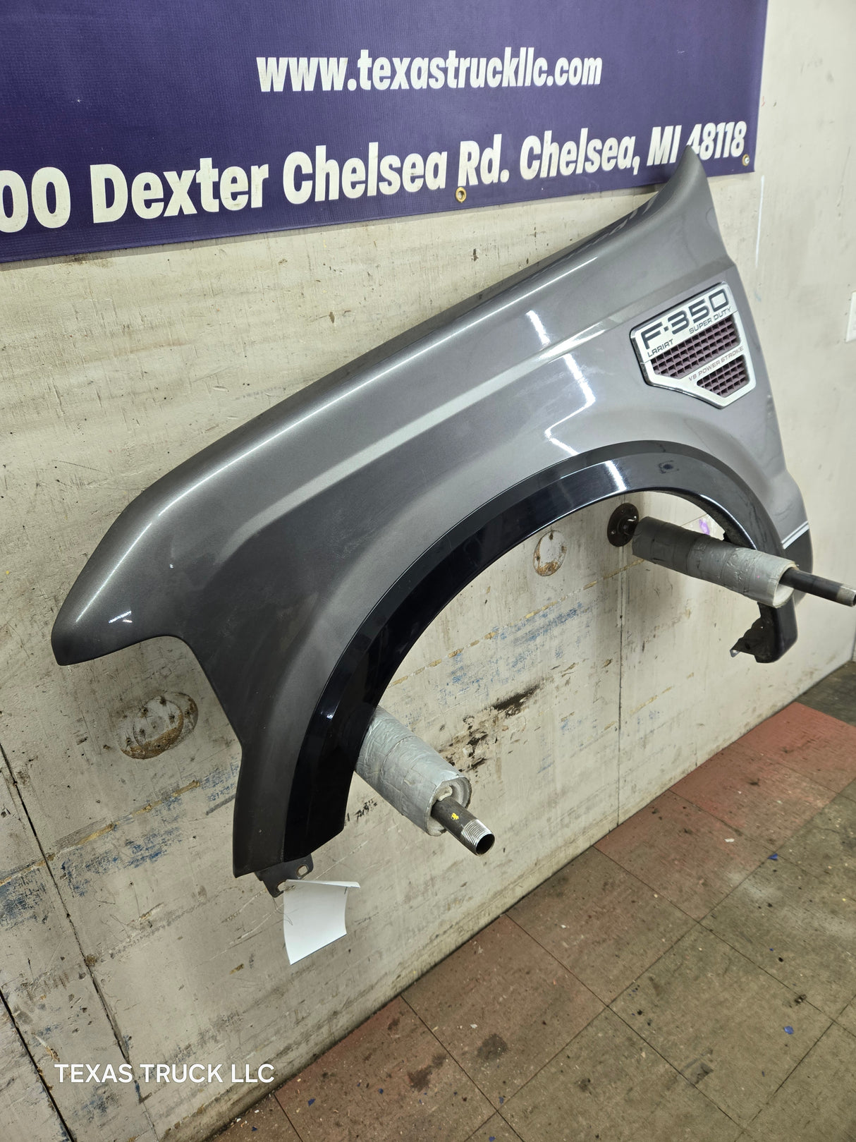 2008-2010 Ford Super Duty F250 F350 RH Passenger Side Fender - Dark Shadow Gray