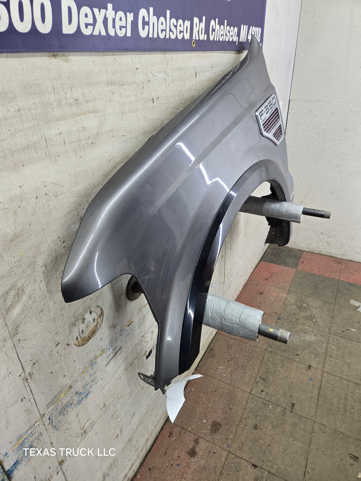 2008-2010 Ford Super Duty F250 F350 RH Passenger Side Fender - Dark Shadow Gray