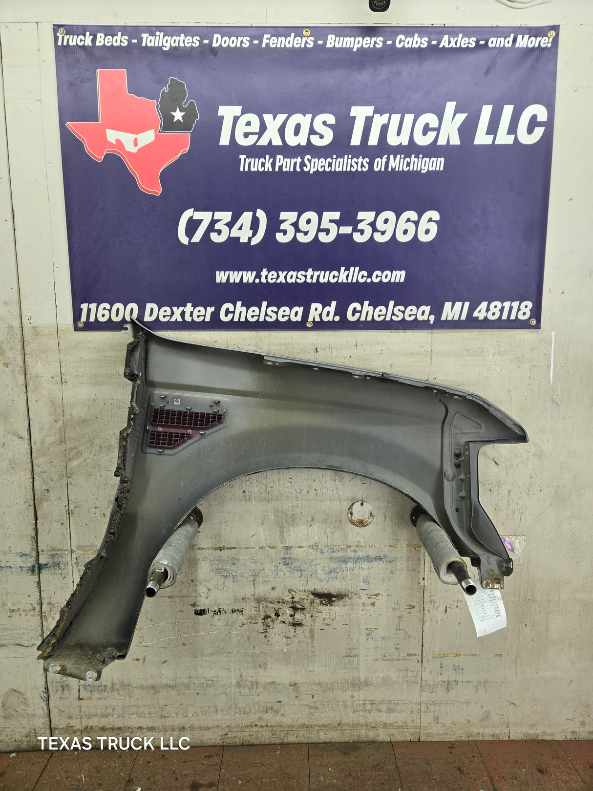 2008-2010 Ford Super Duty F250 F350 RH Passenger Side Fender - Dark Shadow Gray