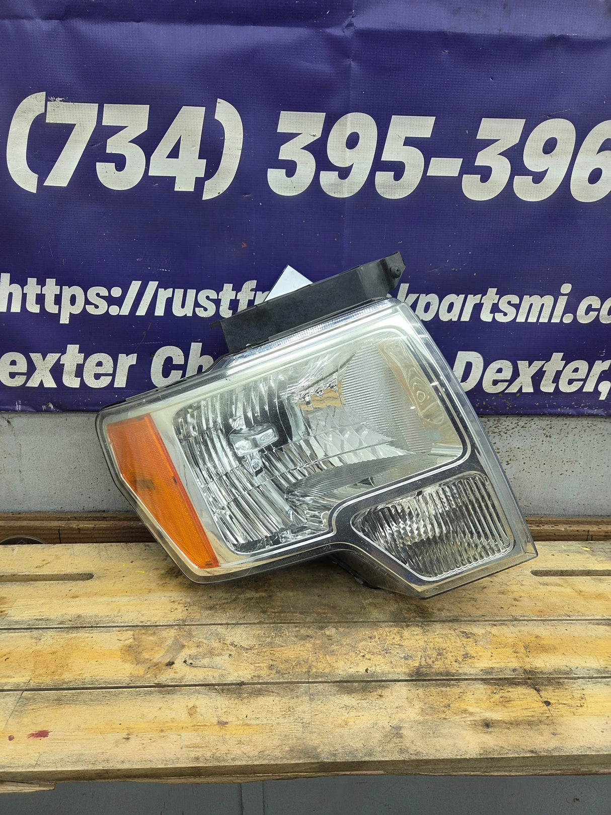 2009-2014 Ford F150 RH Passenger Side Headlight Halogen - DL3Z13008A, DL3Z13008EB