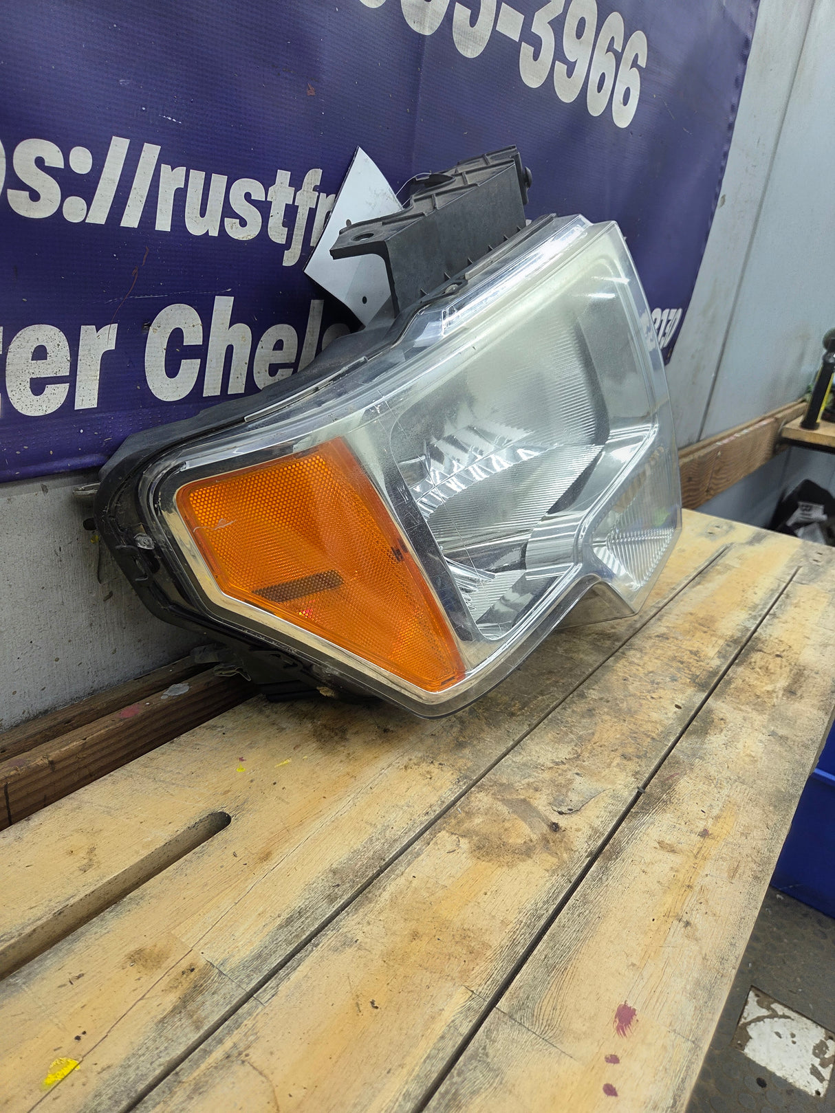 2009-2014 Ford F150 RH Passenger Side Headlight Halogen - DL3Z13008A, DL3Z13008EB
