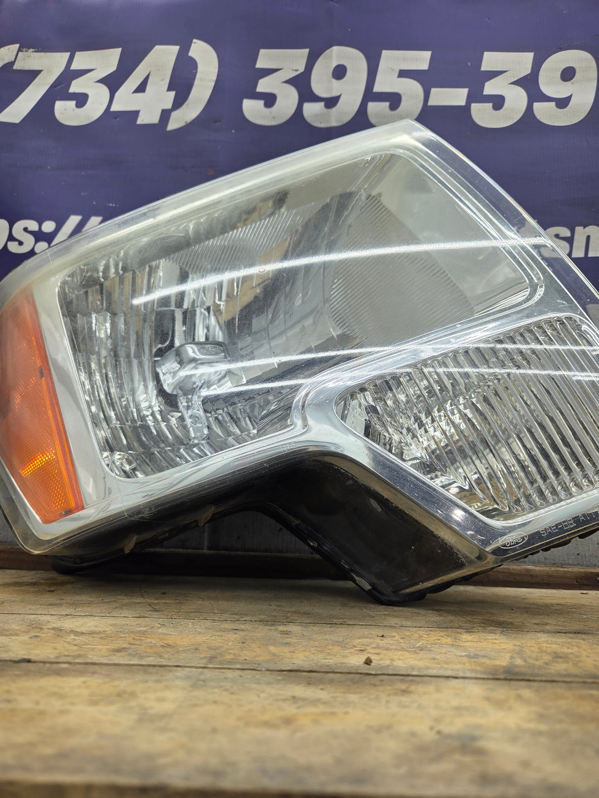 2009-2014 Ford F150 RH Passenger Side Headlight Halogen - DL3Z13008A, DL3Z13008EB