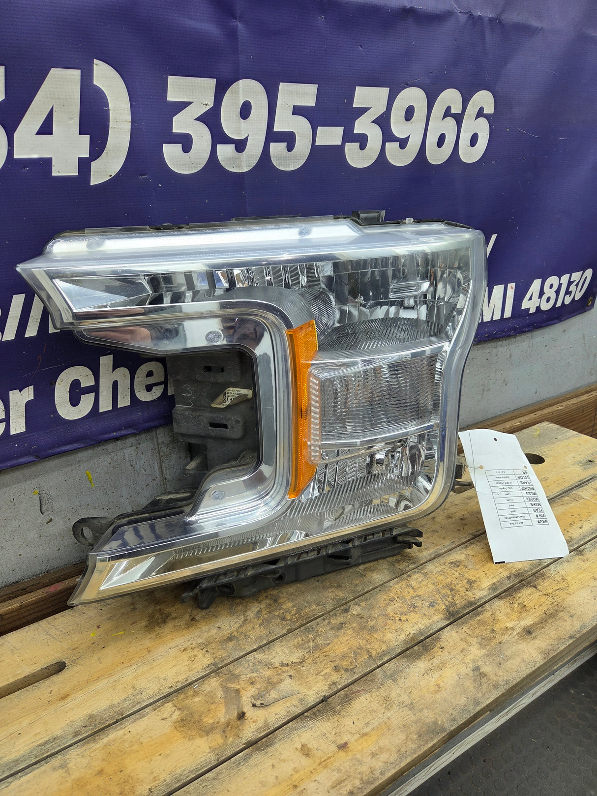 2018-2020 Ford F150 XL LH Driver Side Headlight Halogen - KL3Z13008P, KL3Z13008D