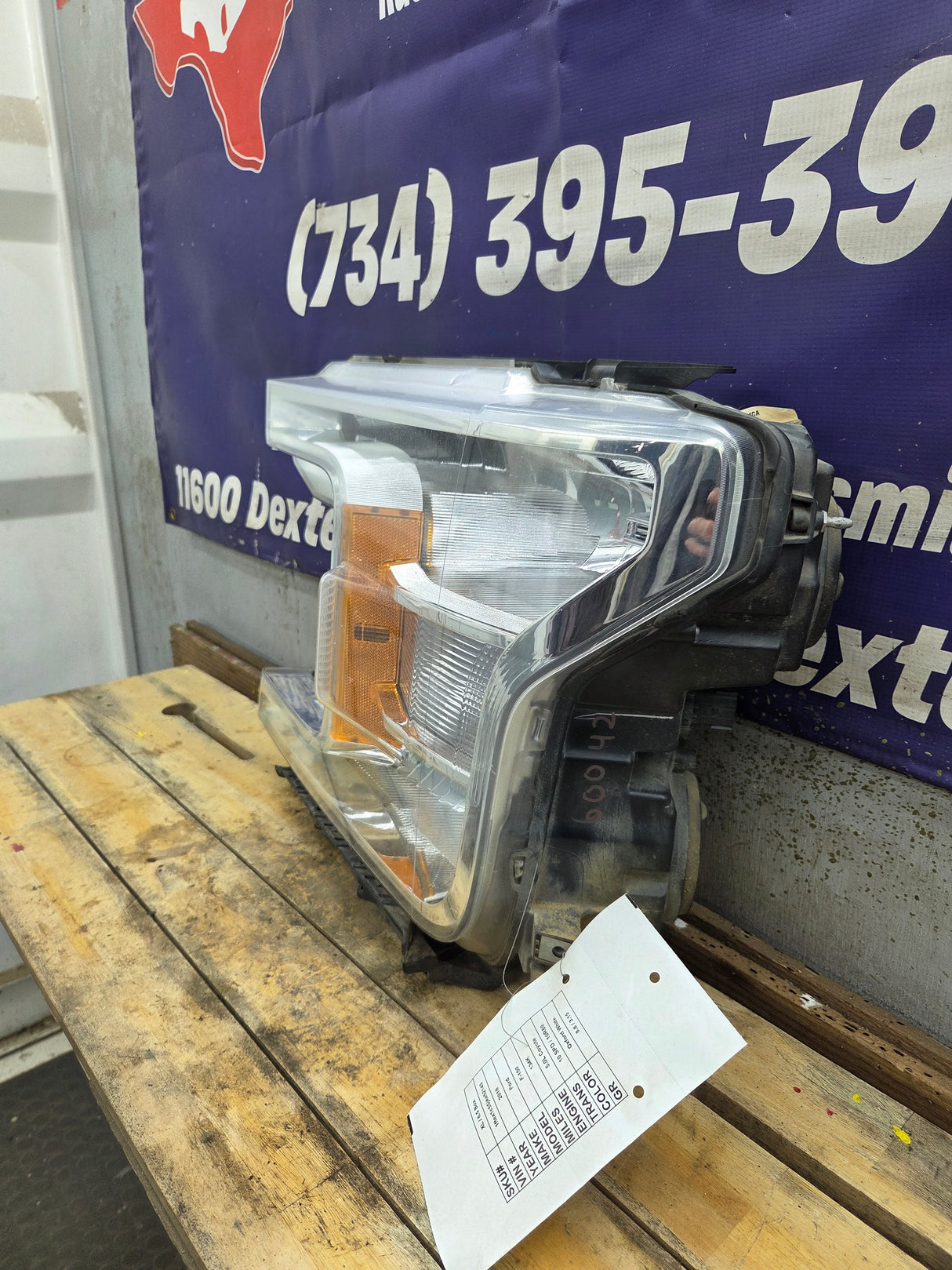 2018-2020 Ford F150 XL LH Driver Side Headlight Halogen - KL3Z13008P, KL3Z13008D