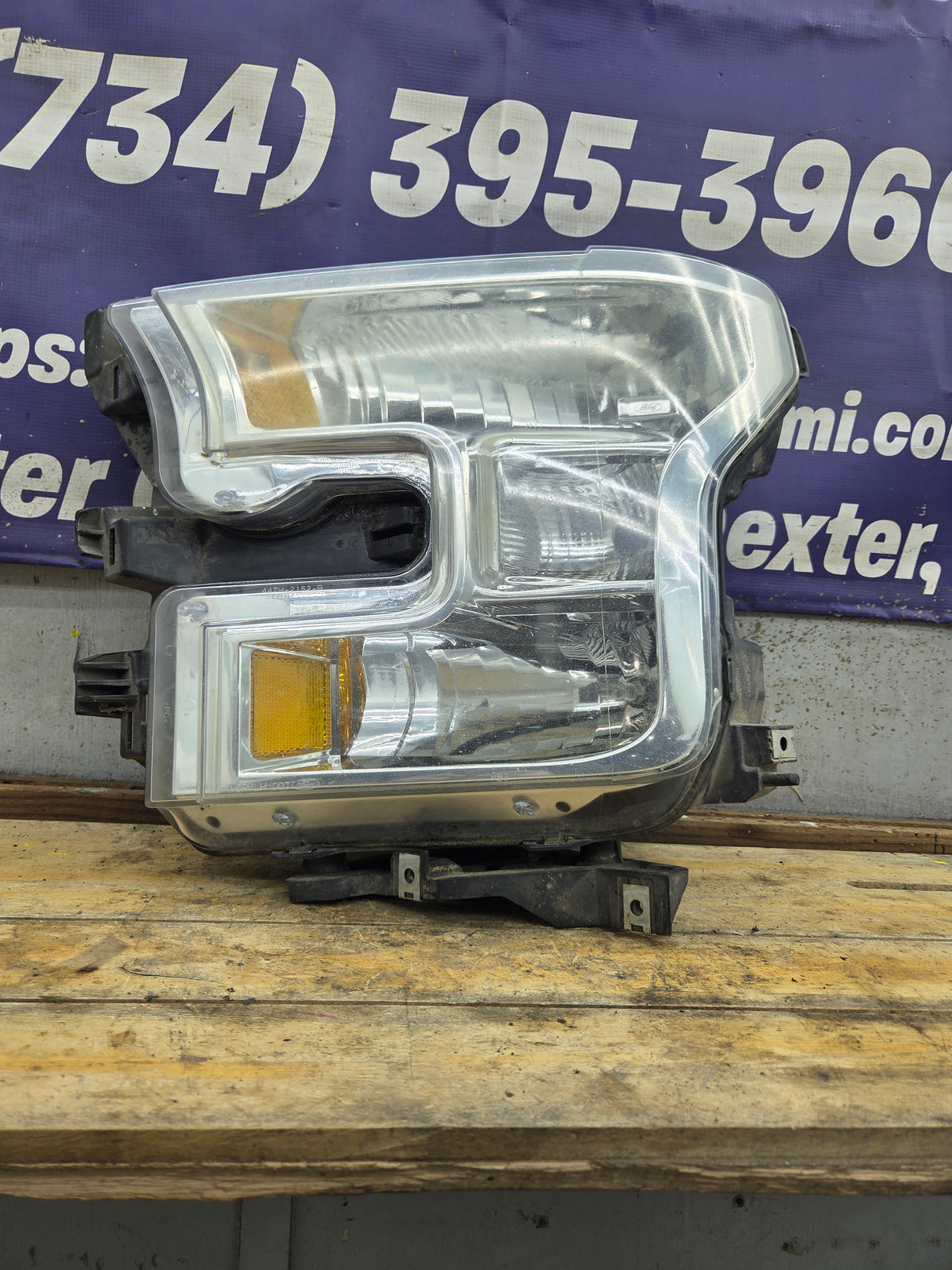 2015-2017 Ford F150 LH Driver Side Headlight Halogen - FL3Z13008B-FPM