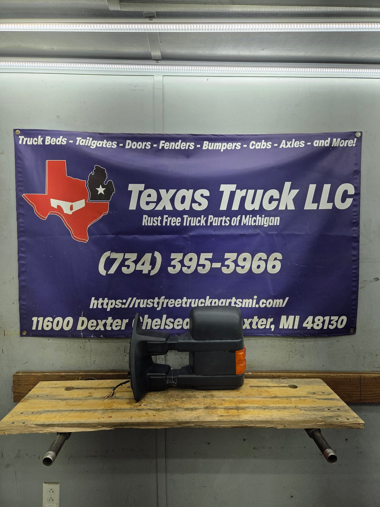 2008-2016 Ford Super Duty F250 F350 F450 F550 LH Driver Side Power Fold & Telescope Heated Towing Mirror OEM