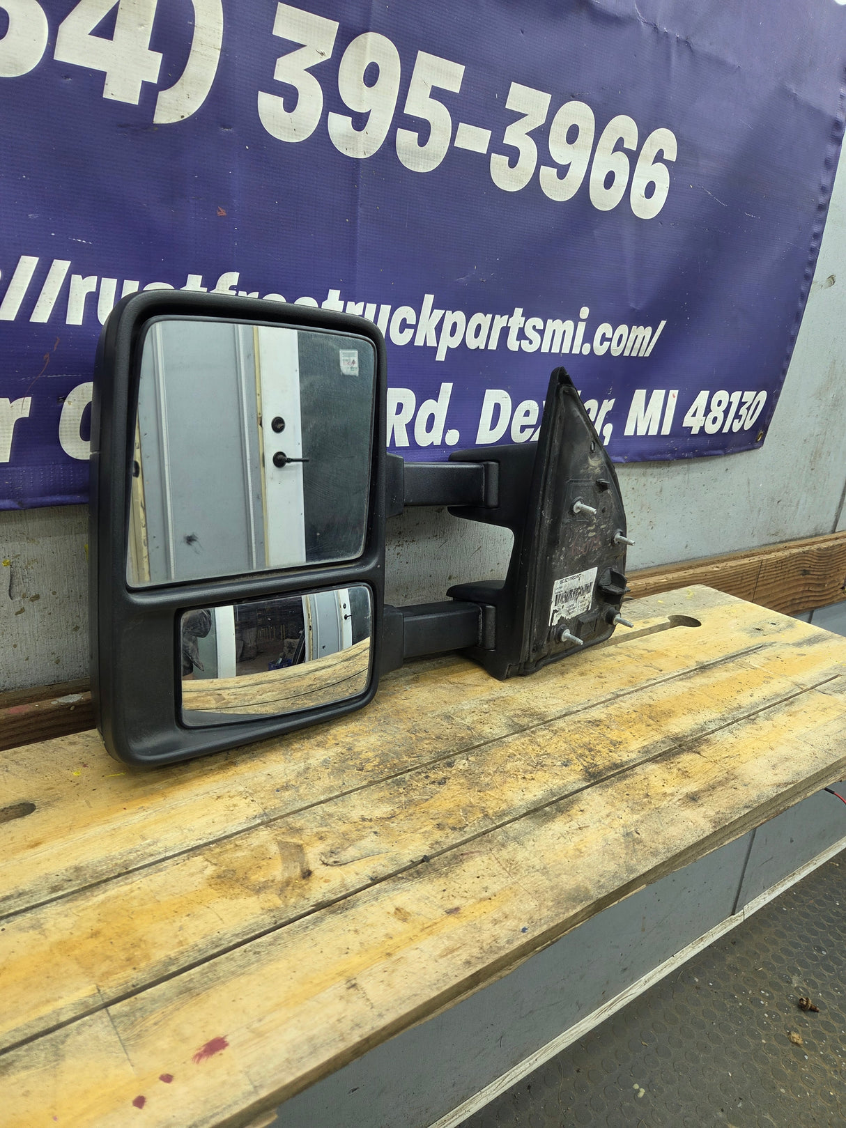 2008-2016 Ford Super Duty F250 F350 F450 F550 LH Driver Side Manual Towing Mirror OEM