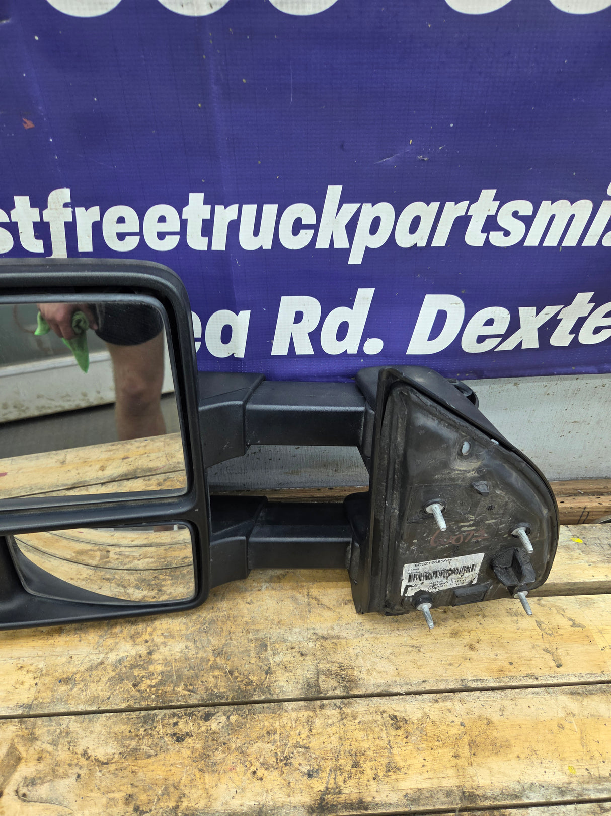 2011-2016 Ford Super Duty F250 F350 F450 F550 RH Passenger Side Power Folding & Telescoping Heated Towing Mirror OEM