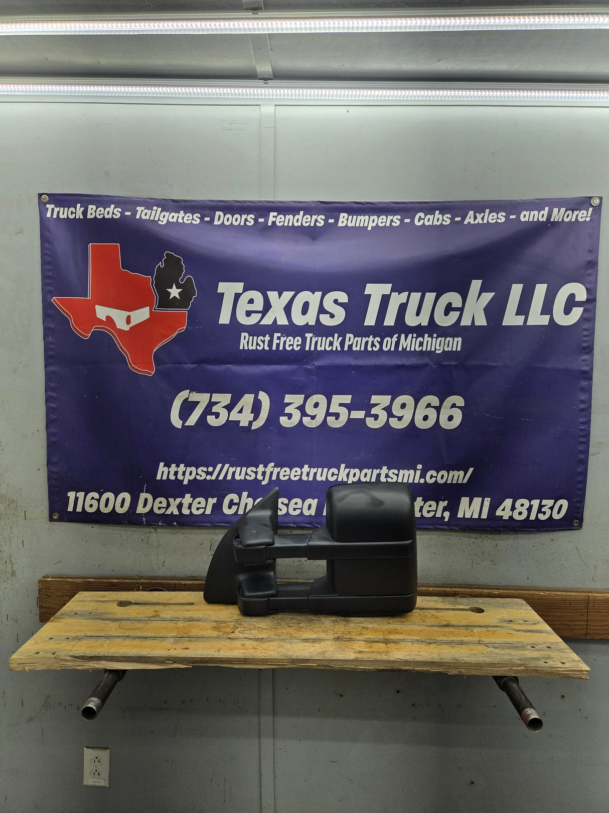 2008-2016 Ford Super Duty F250 F350 F450 F550 LH Driver Side Manual Towing Mirror OEM