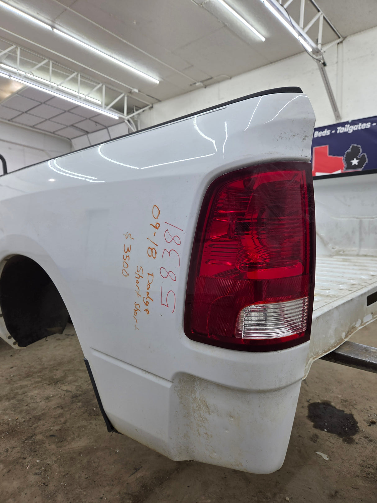 2009-2018 Dodge Ram 1500 4th gen 5' 7" Short Truck Bed
