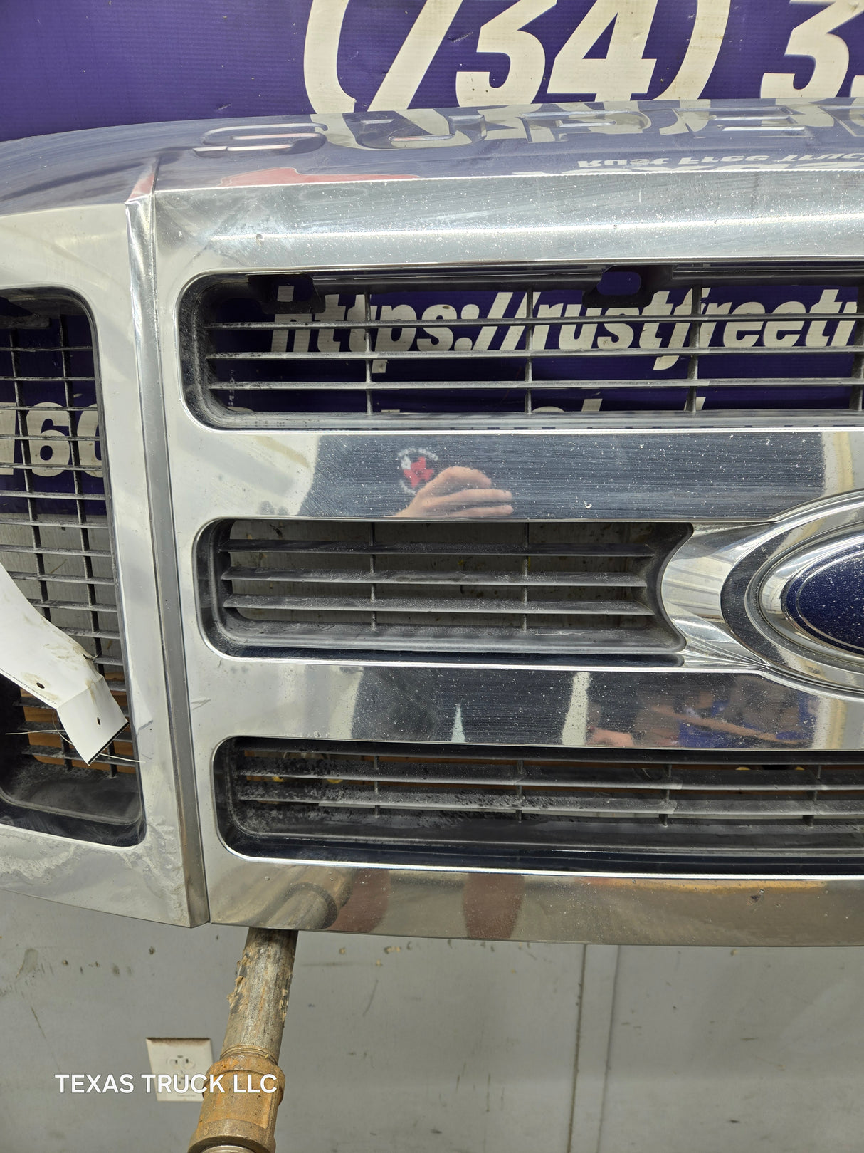 2008-2010 Ford Super Duty F250 F350 F450 F550 Chrome Grill Surround