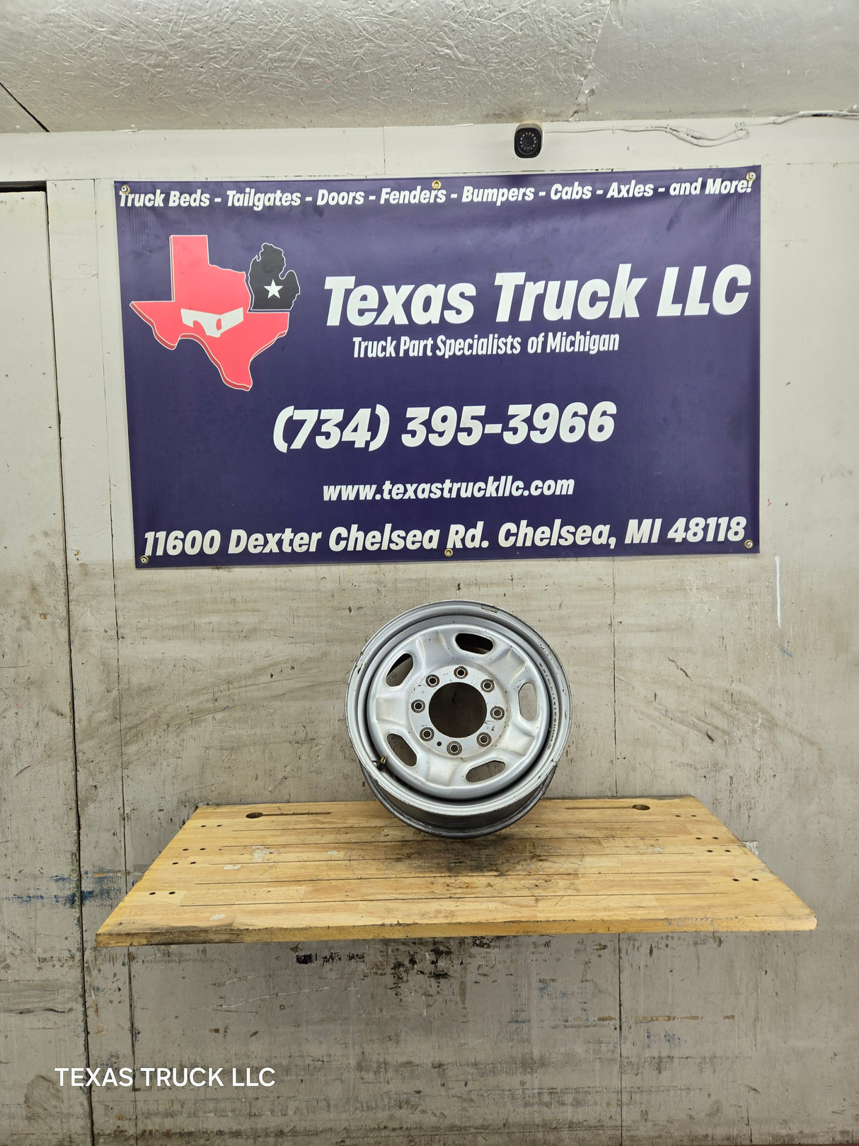 2010-2016 Ford Super Duty F250 F350 17" x 7.5" Steel Wheel 8x170 SRW