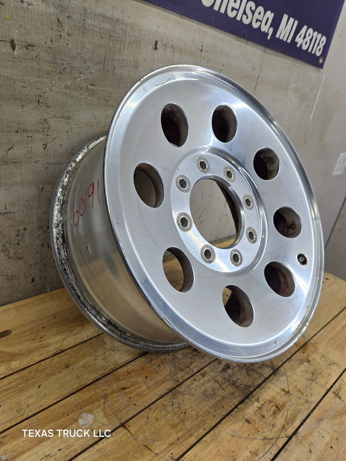 2005-2007 Ford Super Duty F250 F350 17" x 7.5" Aluminum Wheel 8x170 SRW