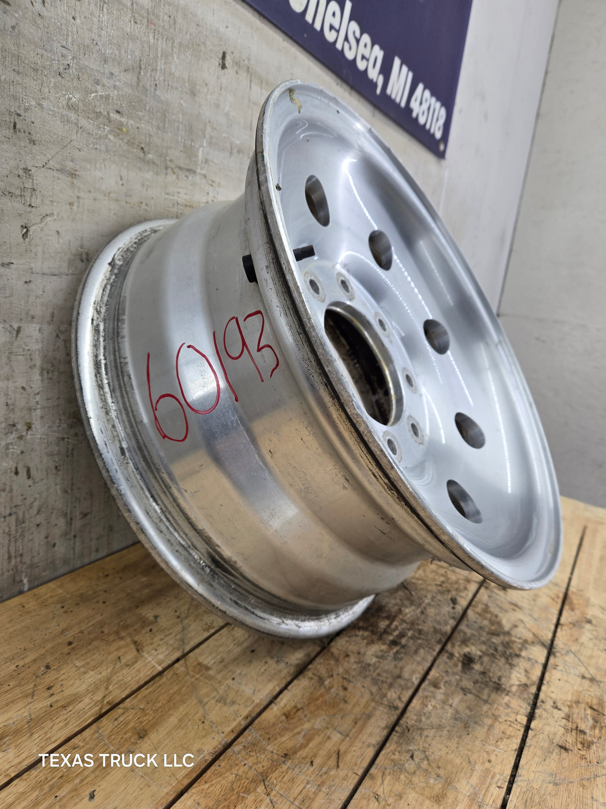 1999-2004 Ford F250 F350 Super Duty Excursion 16 x 7" Brushed Aluminum Wheel Rim 8 x 170