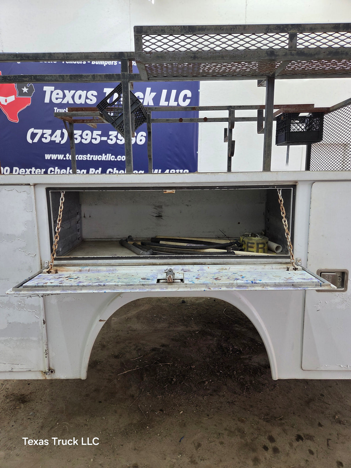 8' Steel Utility Service Body Truck Dually Utility Bed Universal
